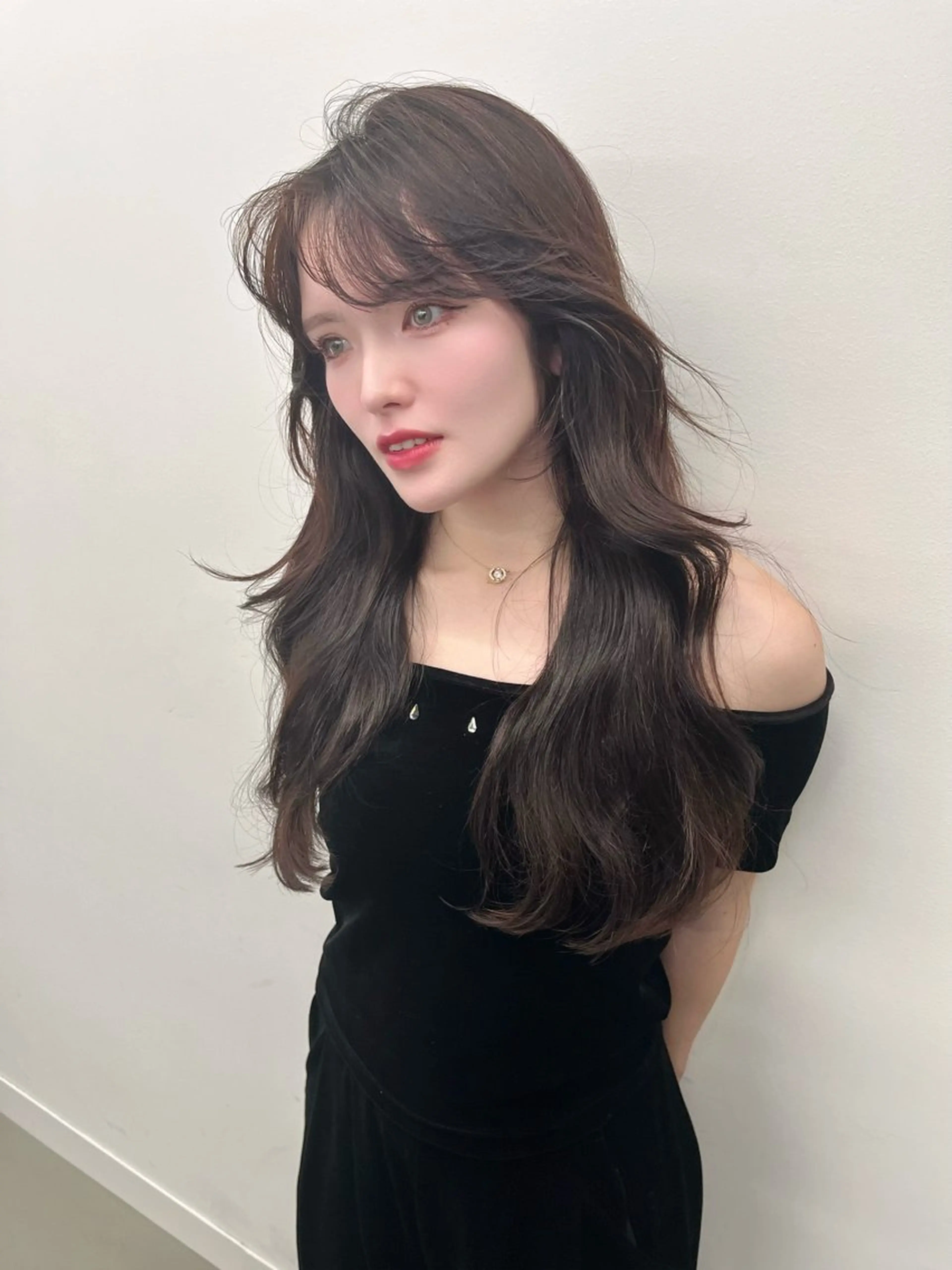 ロング カラー ヘアカラー トリートメント LARME by Sea 新宿所属・韓国ハッシュカット/ 新宿/髪質改善/岡崎のヘアスタイル