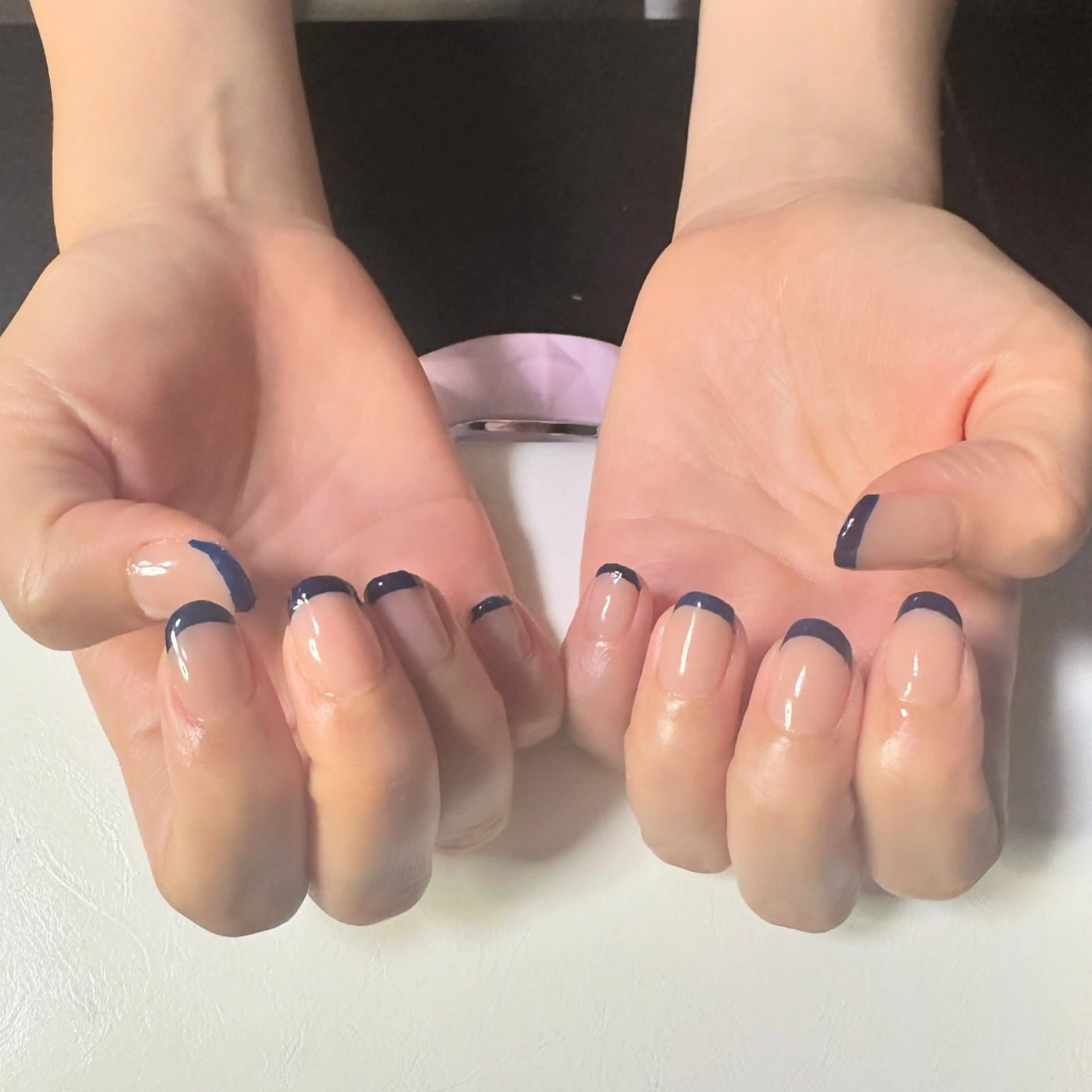 ネイル フレンチネイル オフィスネイル シンプルネイル tee nailのネイルデザイン