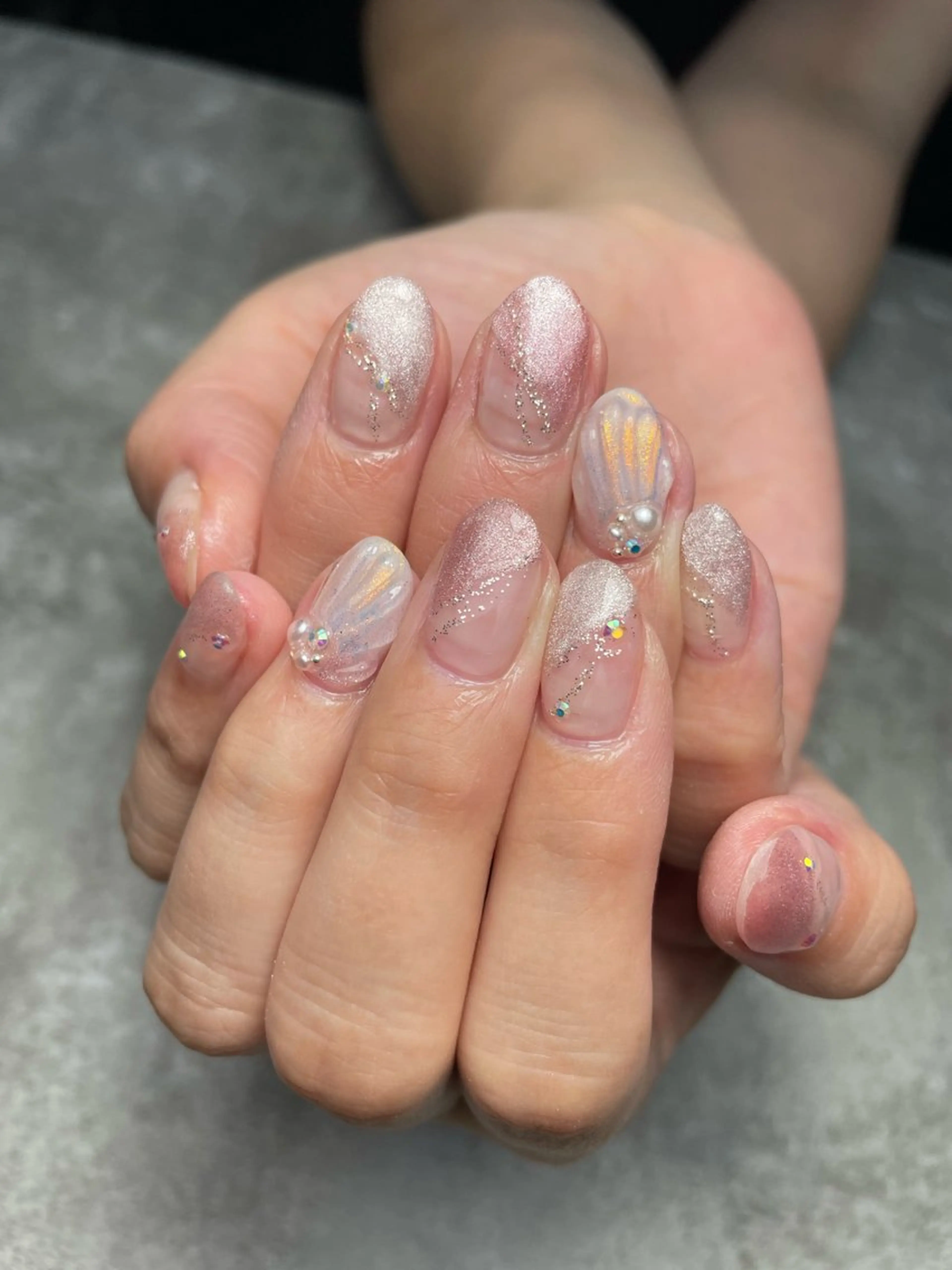 ネイル マグネットネイル ハンドネイル Y's nailのネイルデザイン