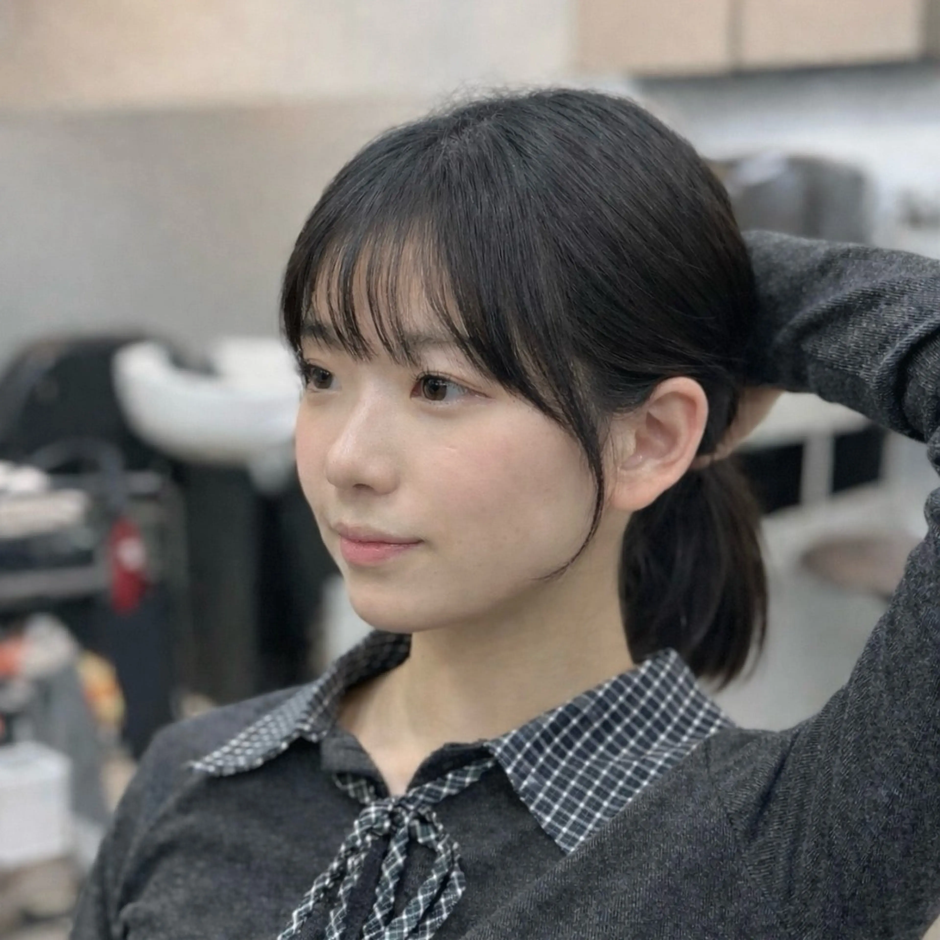 セミロング カット ✨韓国ヘア✨ レイヤー✂️鎌倉楓麻のヘアスタイル