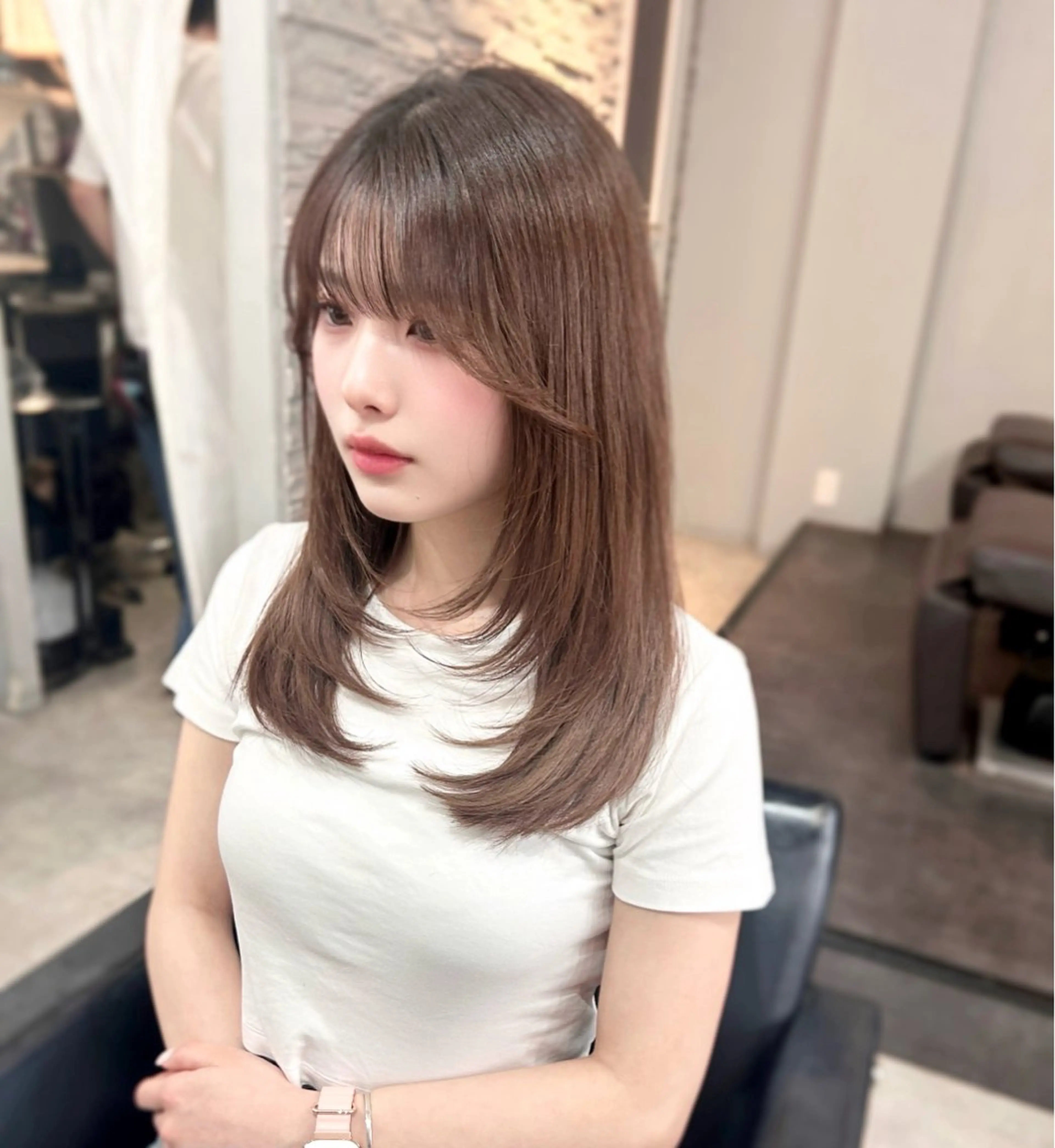 セミロング カラー カット ヘアカラー I’ve所属・💘大人可愛く💘 Natsuki❥❥❥のヘアスタイル