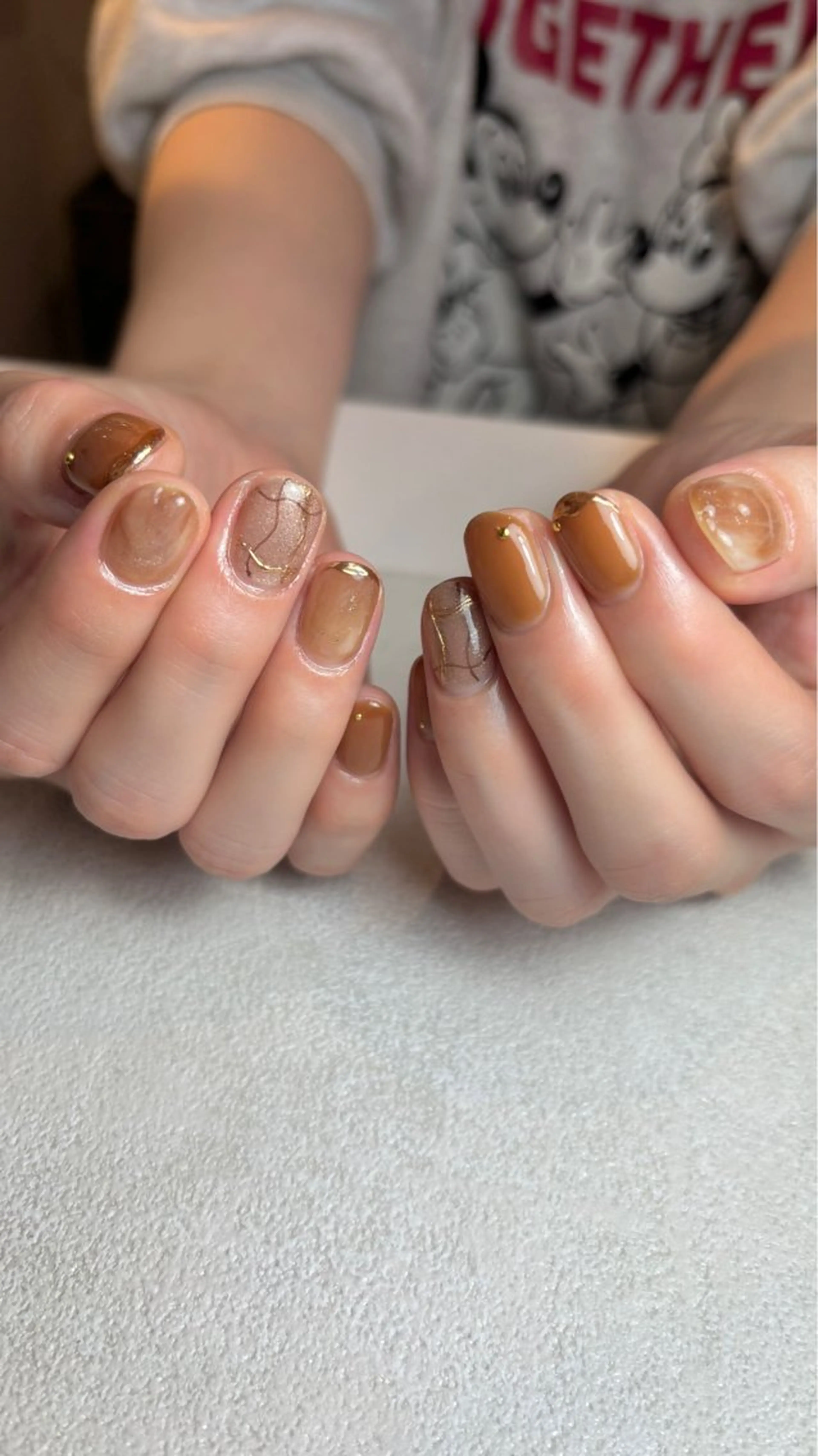 ネイル ニュアンスネイル ハンドネイル 山田 美羽のネイルデザイン