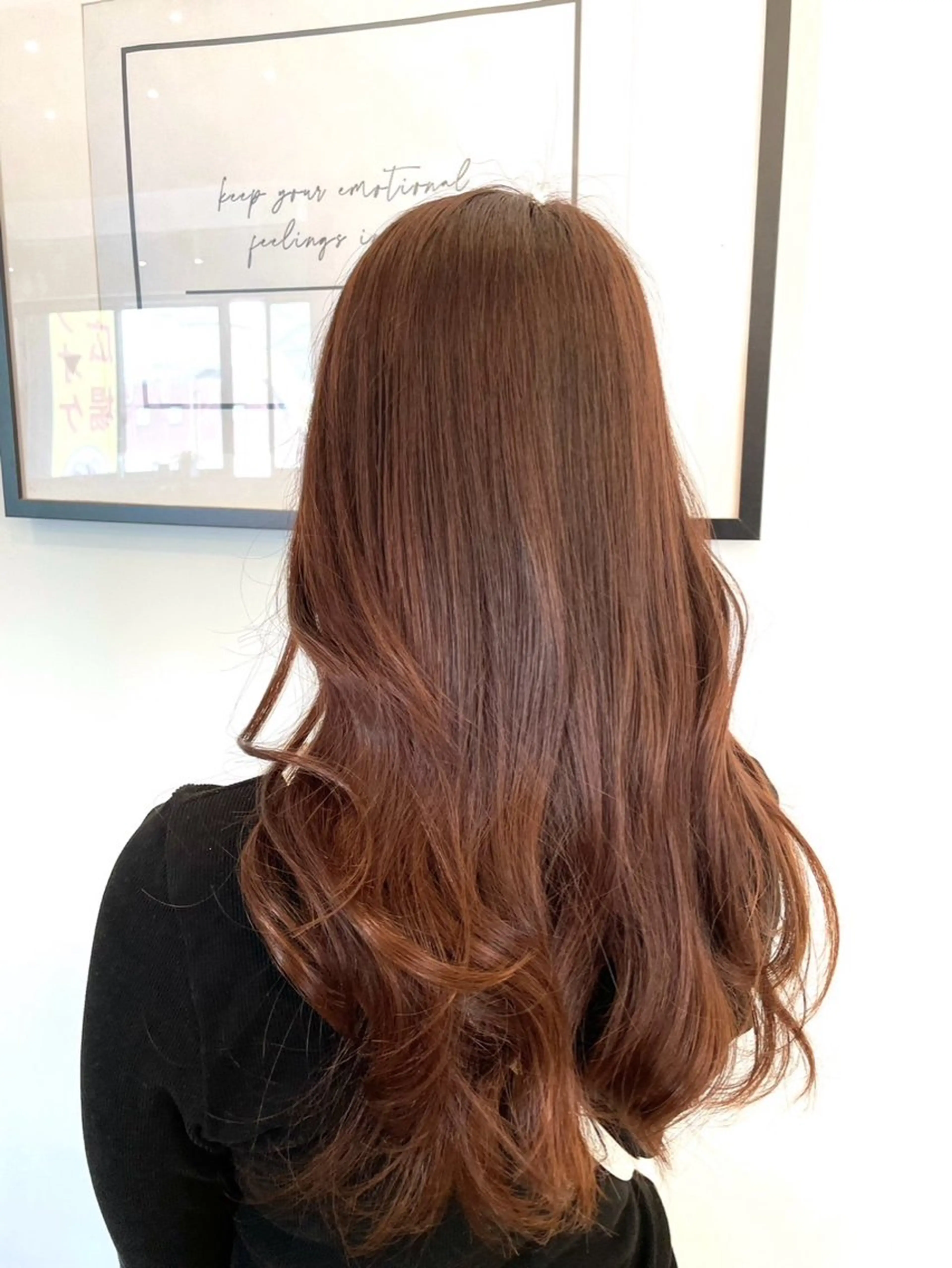 ロング 🖤酸性縮毛矯正/ 艶髪🖤のヘアスタイル