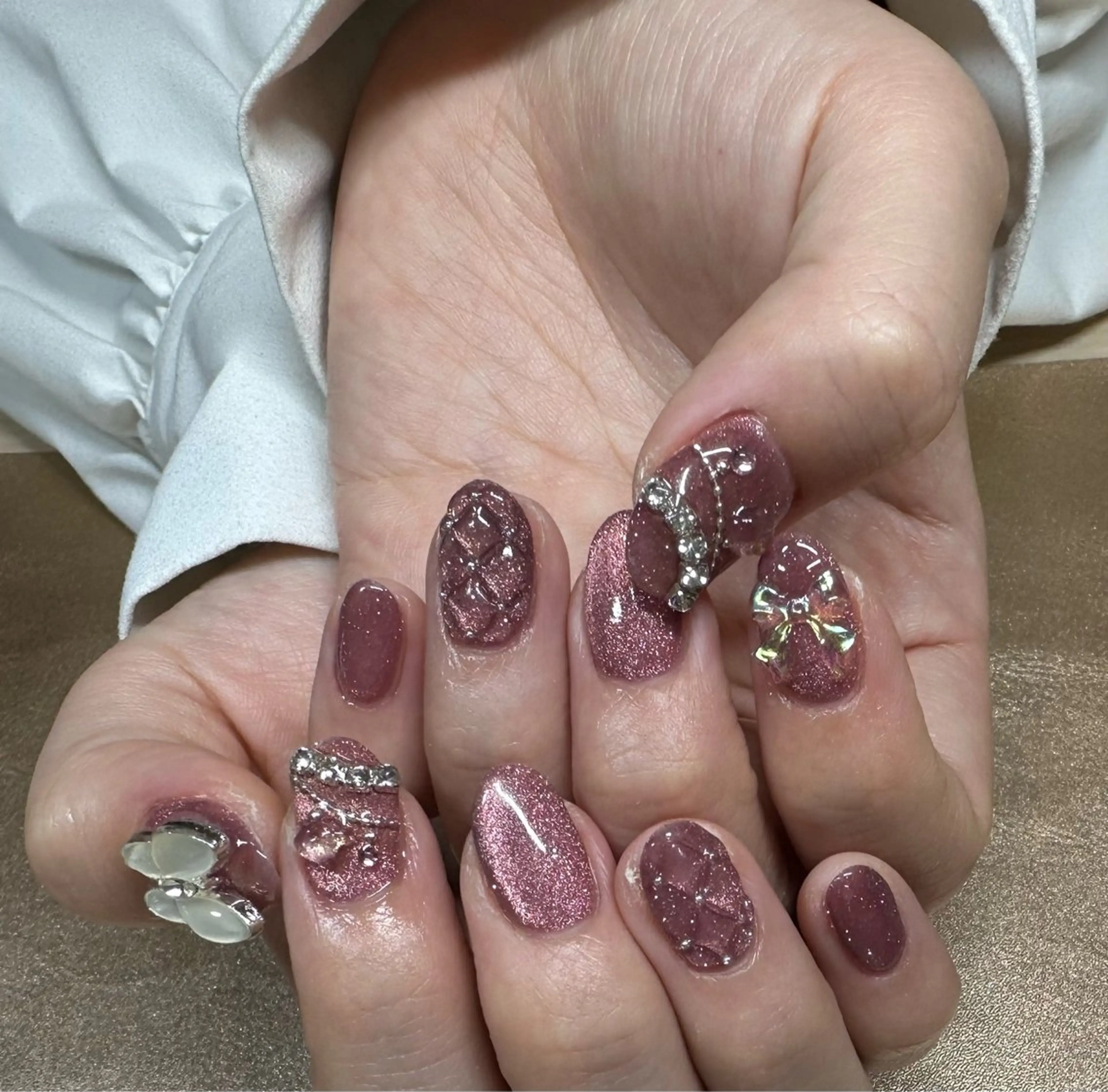 ネイル オーロラネイル マグネットネイル ワンホンネイル ハンドネイル petite 【ペティート】のその他イメージ