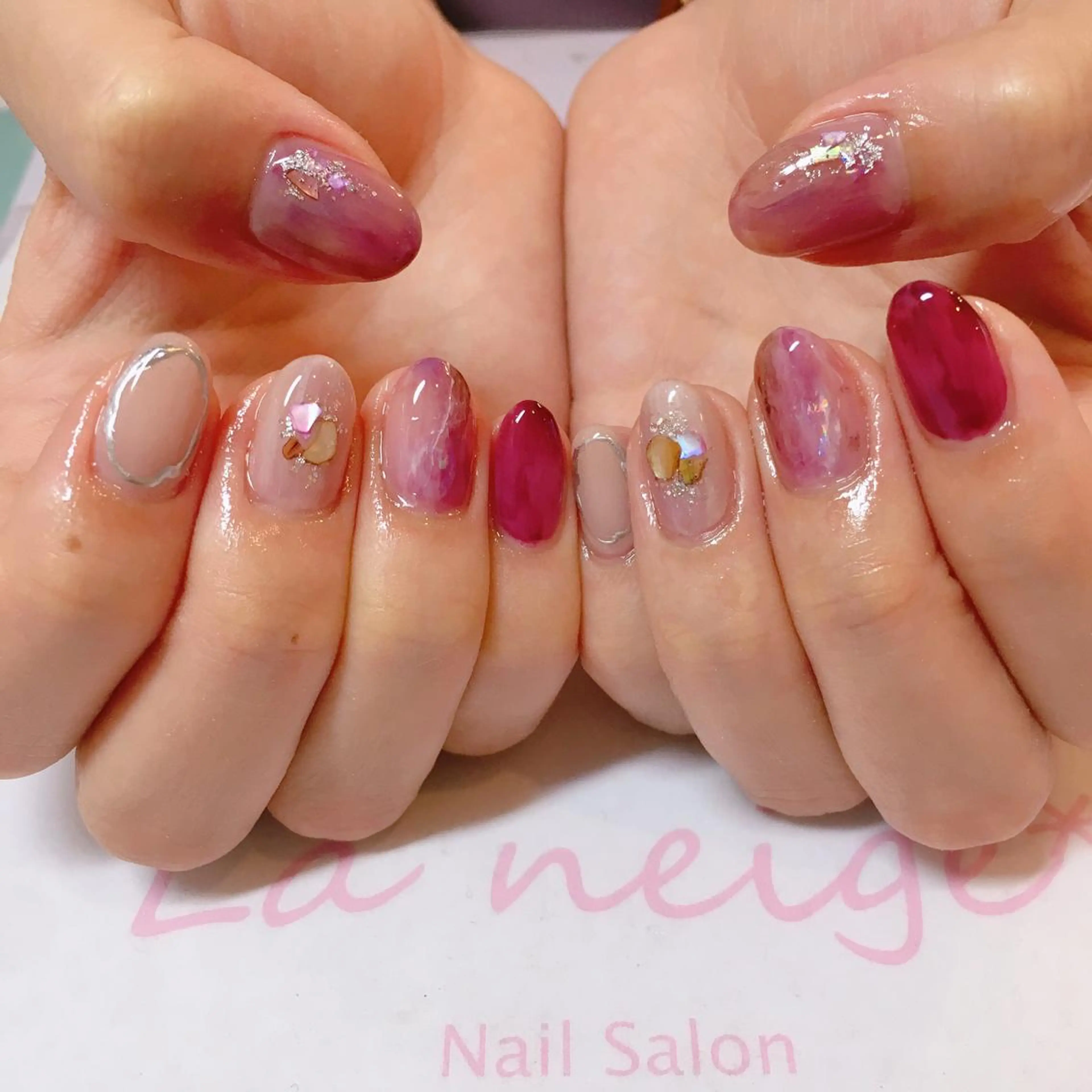 ネイル La neige* yuki 🥯🍑のネイルデザイン