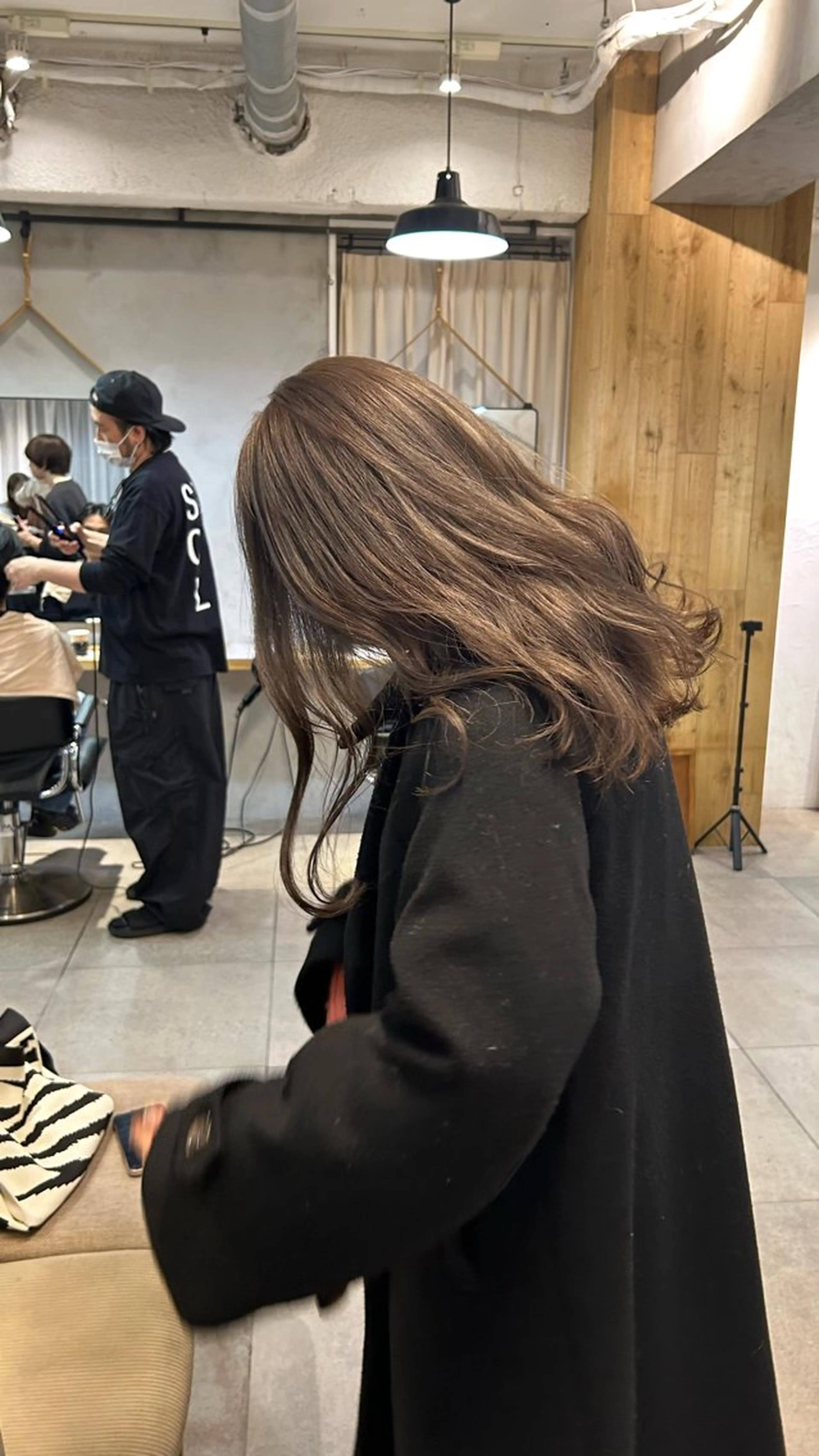 ミディアム カラー カット ヘアカラー トリートメント じゅわっと暖色カラー 🍊Moemiのヘアスタイル