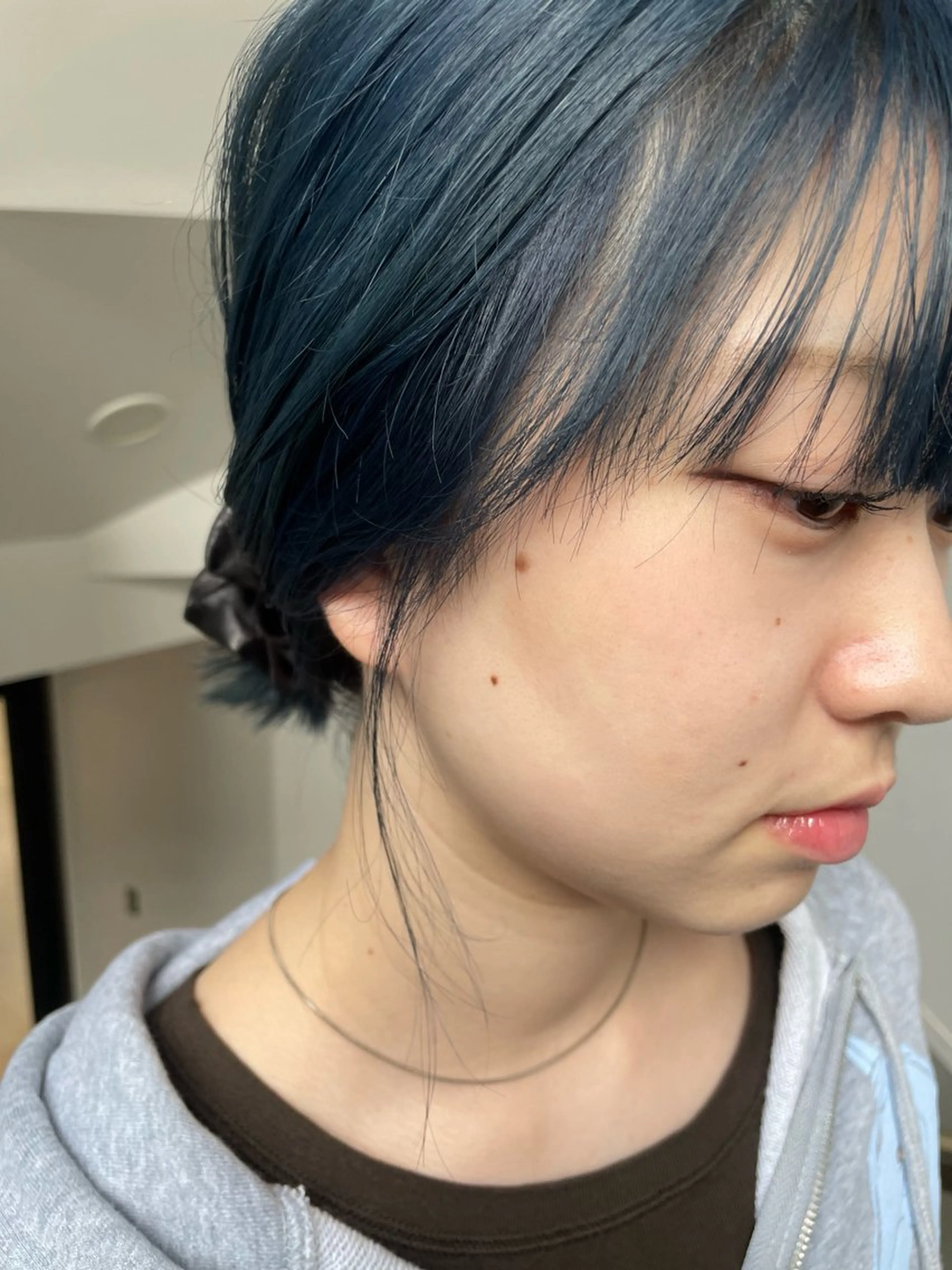 カラー ブルーカラー ブルーグレー ネイビーカラー Nico☺︎ 🎀YUのヘアスタイル