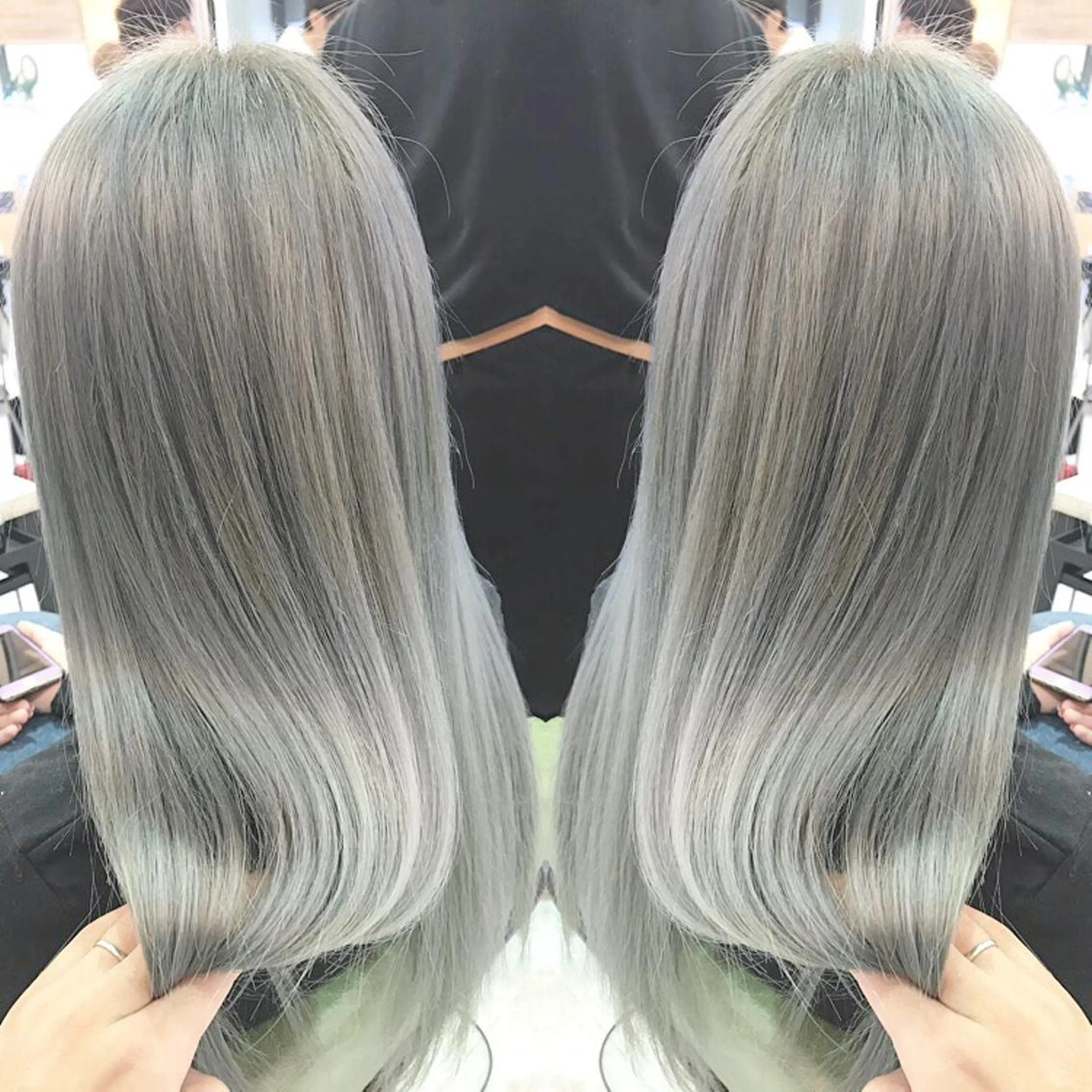 セミロング ロング カラー 青木 茂樹⭐️ 透明感カラーのヘアスタイル