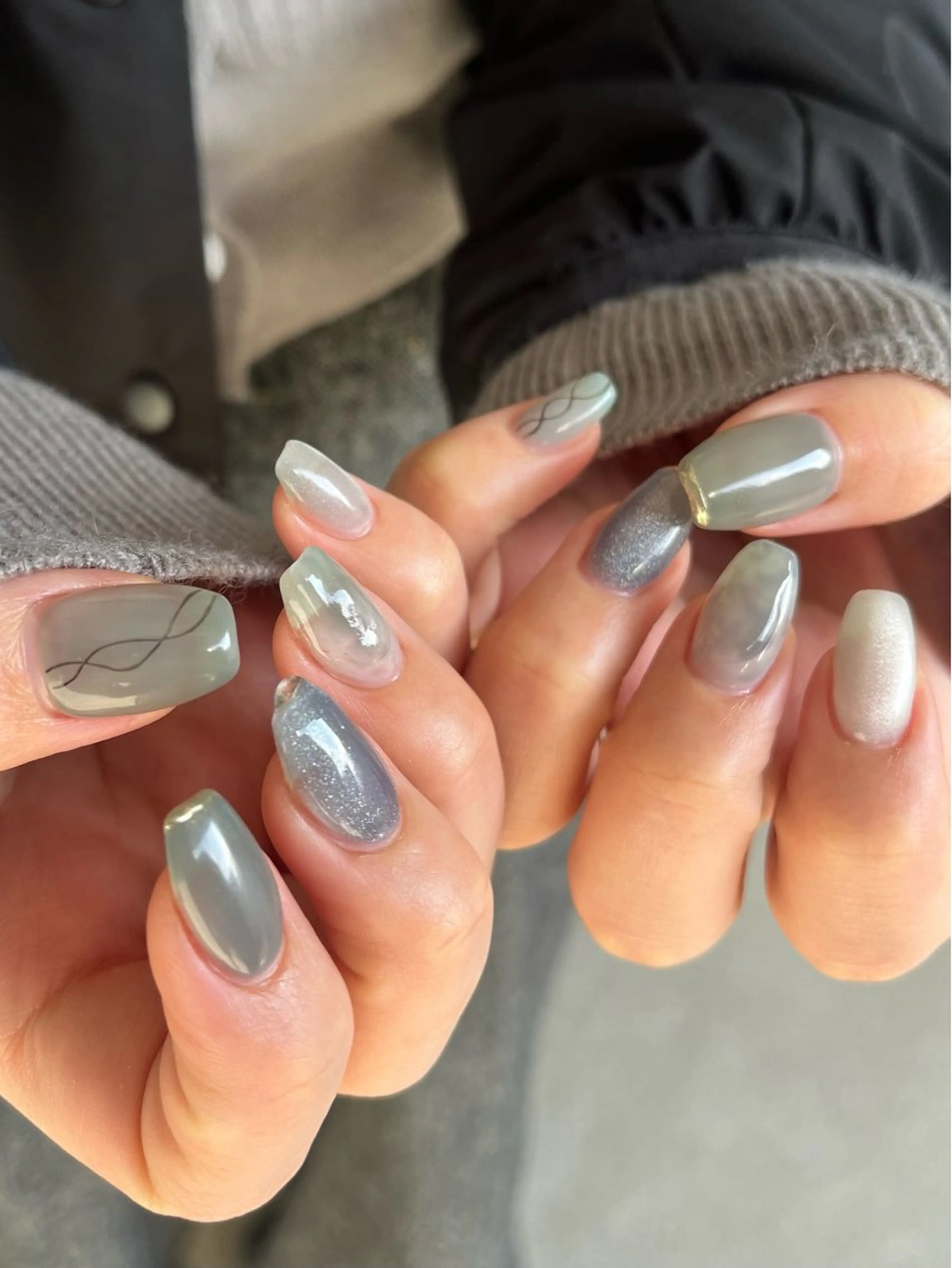 ネイル アートネイル 持ち込み Belle  âme Mioのネイルデザイン