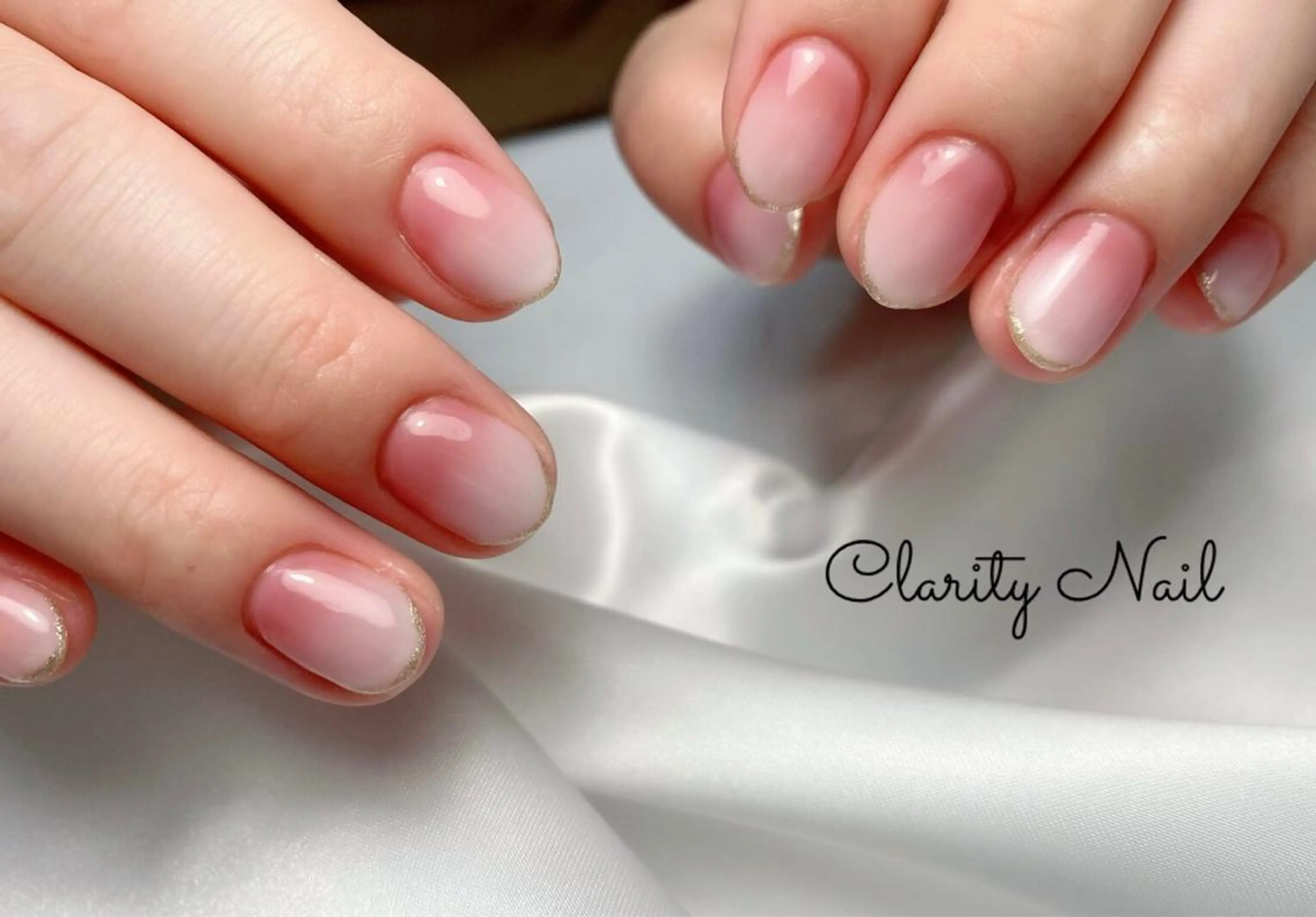 ネイル アートネイル グラデーション 持ち込み ハンドネイル Clarity Nailのネイルデザイン