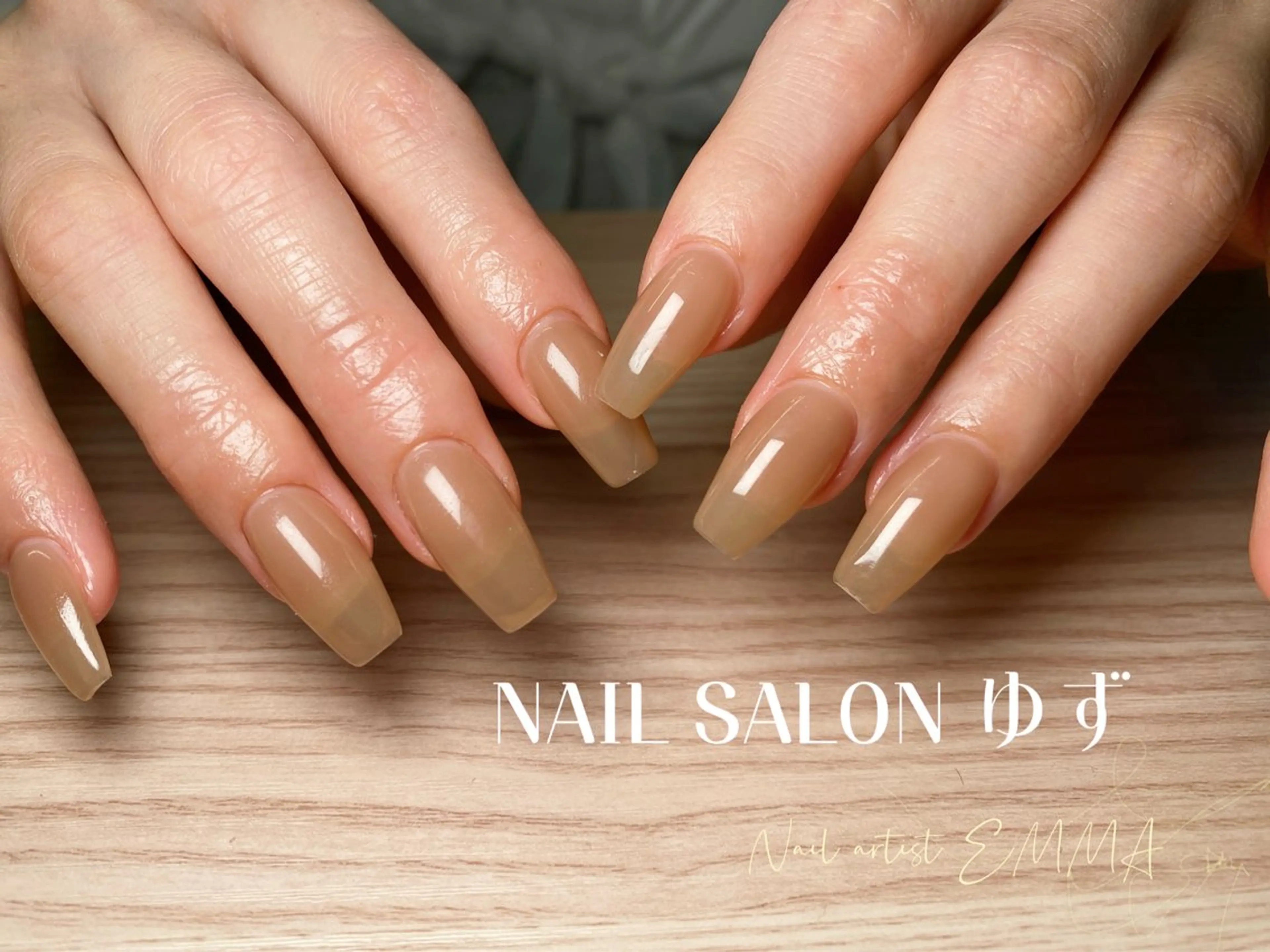 ネイル 韓国ネイル ワンカラーネイル シンプルネイル ネイルチップ ハンドネイル 花澤 ネイルサロンのネイルデザイン