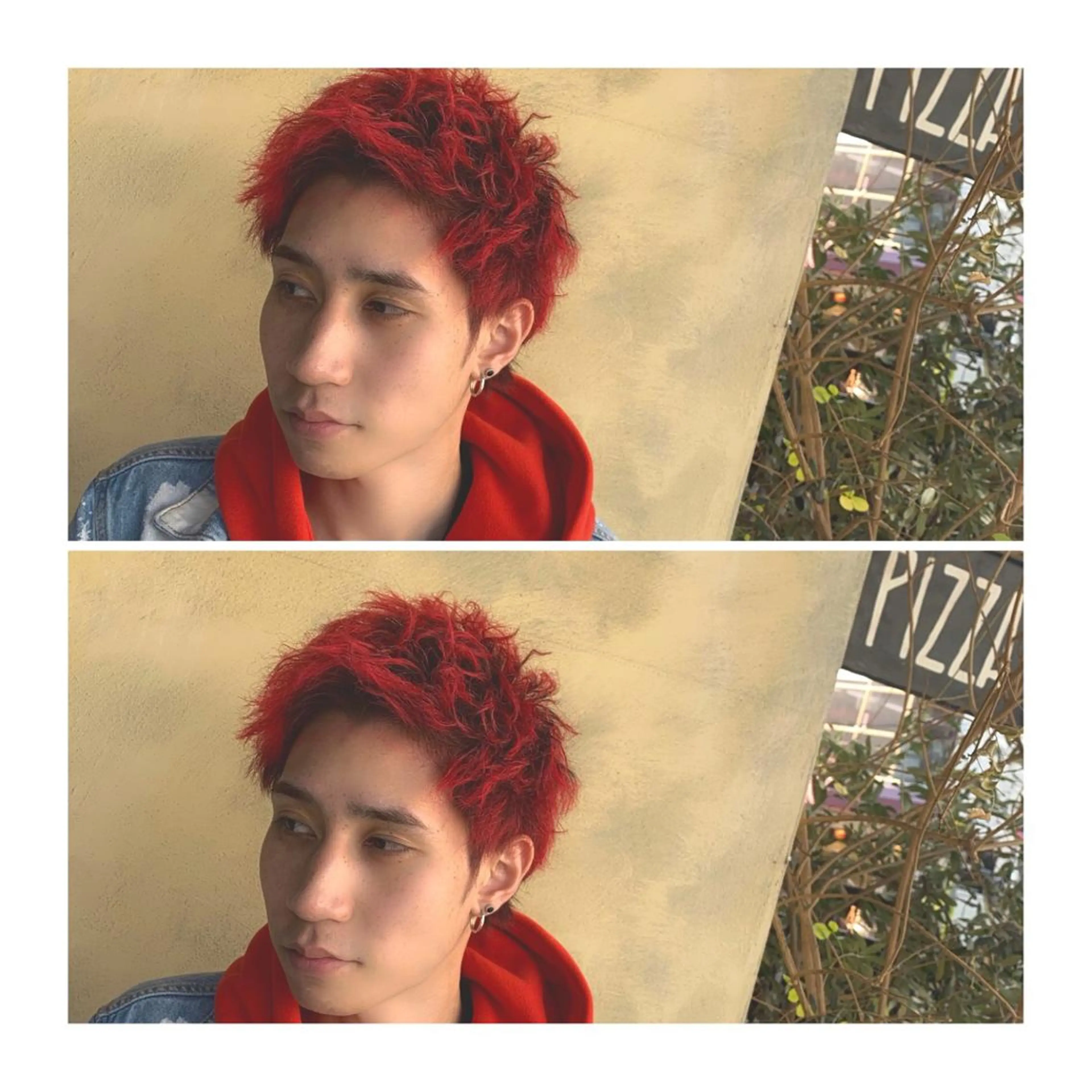 ショート カラー ヘアアレンジ メンズ ange☞ soutaのヘアスタイル