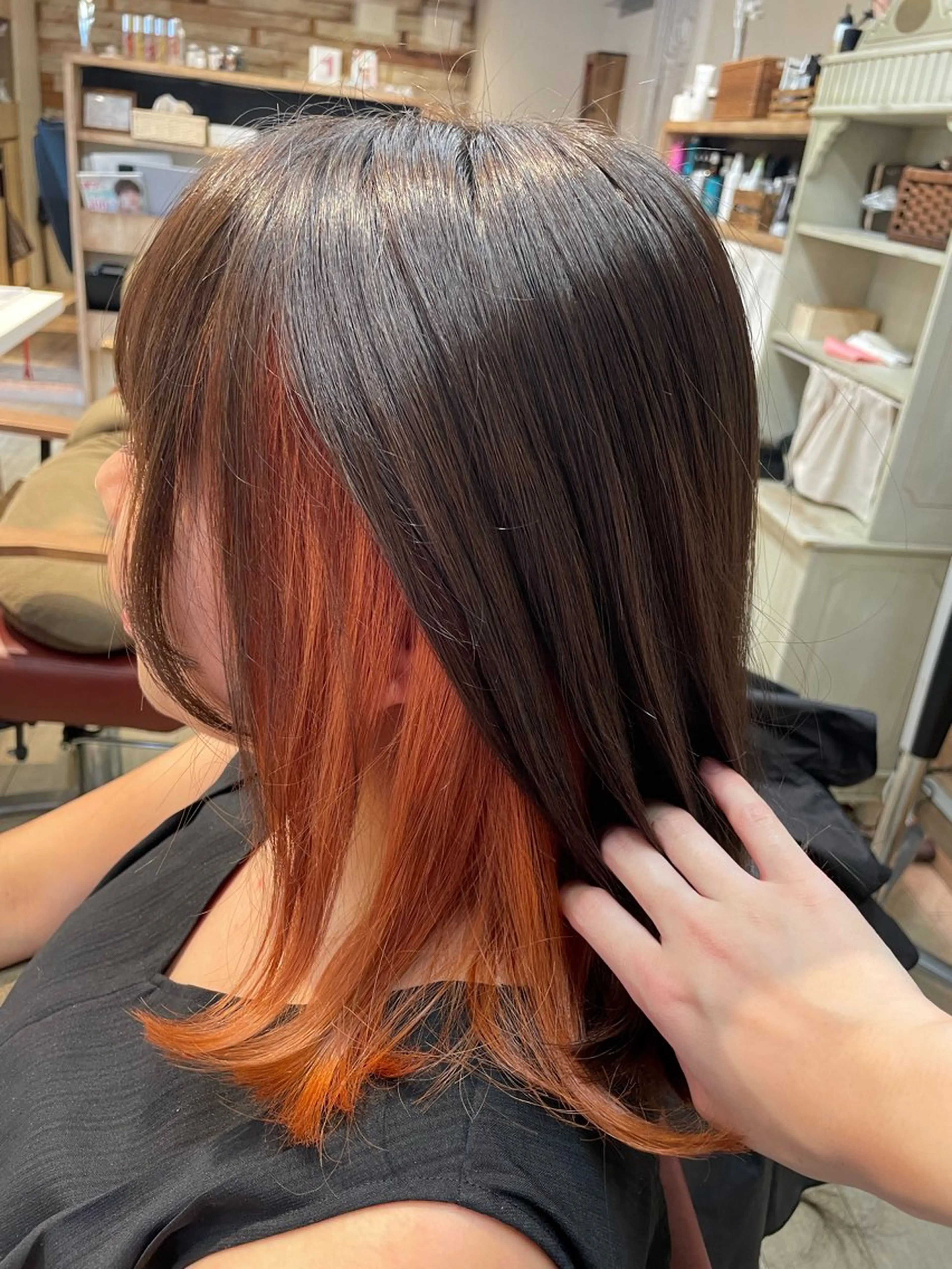 ミディアム カット ヘアカラー トリートメント ✨横須賀髪質改善✨️ 加藤 百音のヘアスタイル