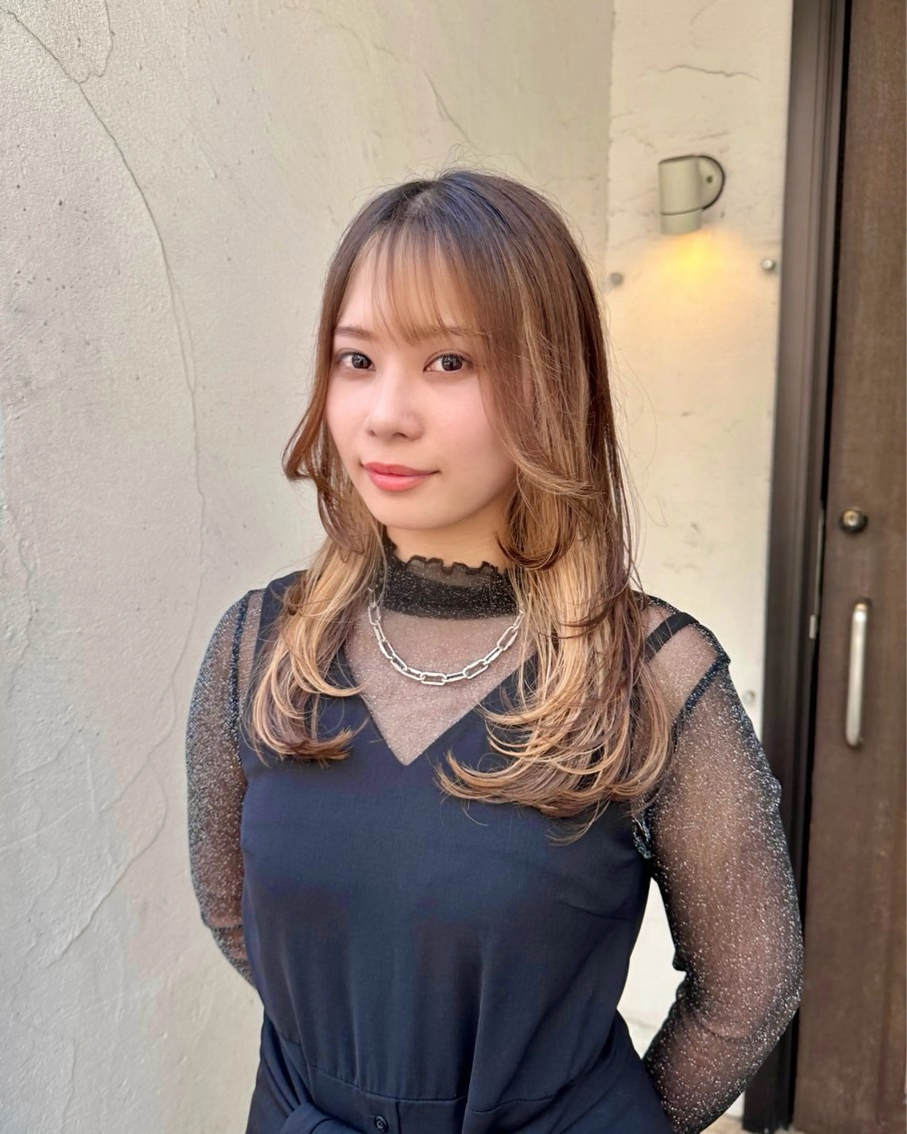 ロング カラー ブリーチ ケアブリーチ ダブルカラー インナーカラー レイヤーカット カット ヘアカラー トリートメント インナーカラー/レイ ヤーカット♡/マキシのヘアスタイル