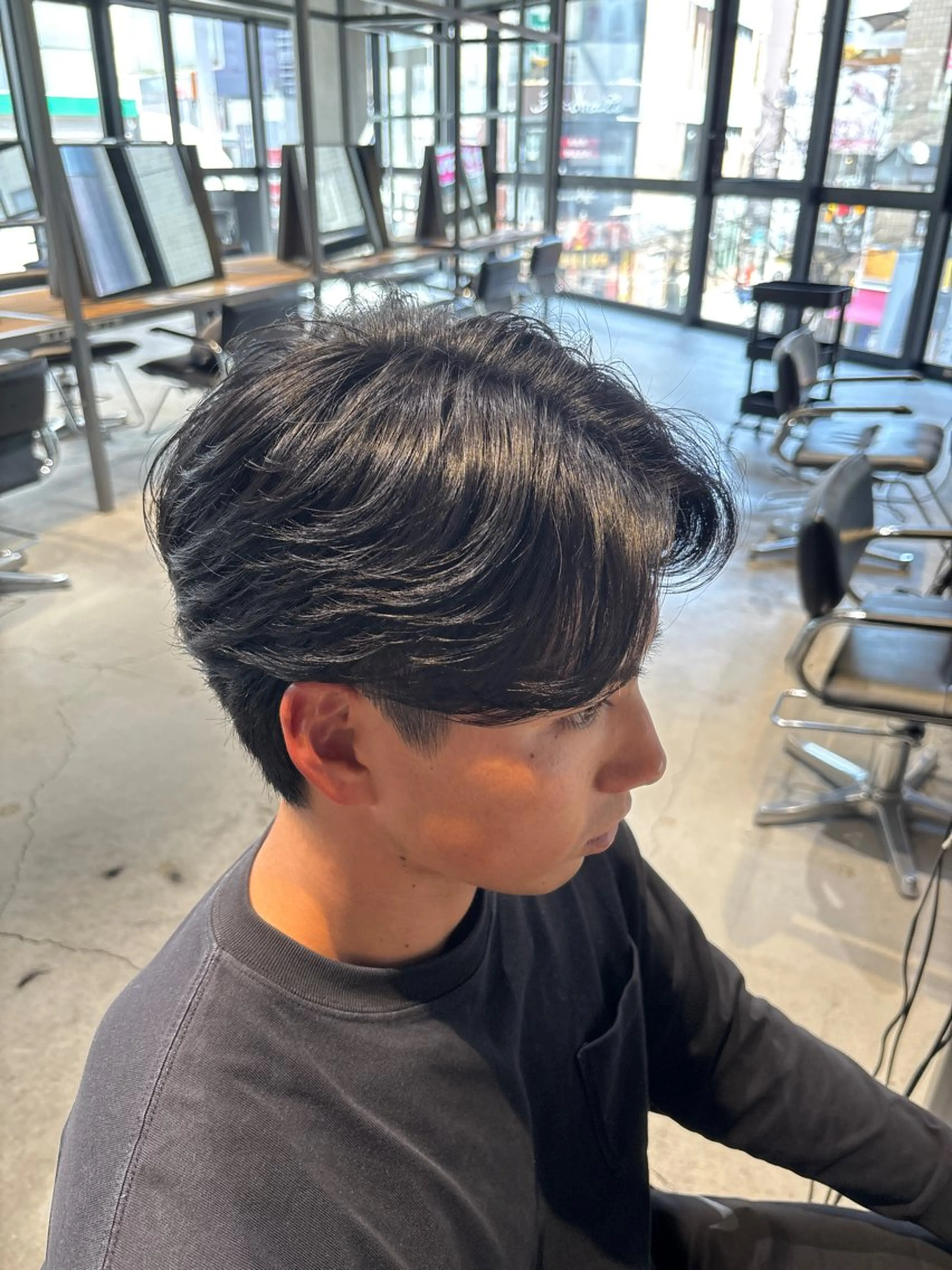 ショート メンズ センターパート カット Rui /池袋/モデル募集中のヘアスタイル