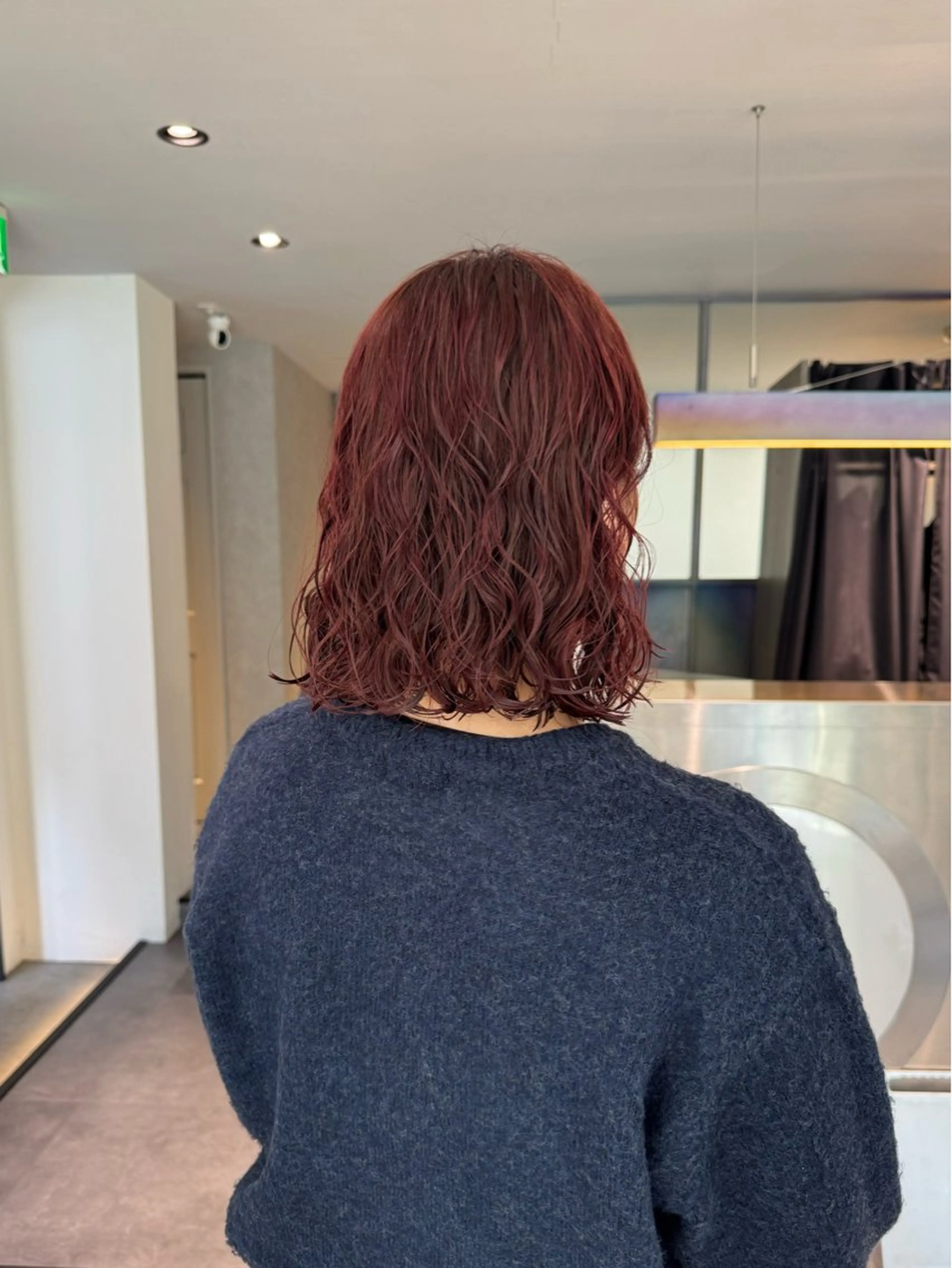 ミディアム カラー パーマ ミディアムパーマ ブラウンカラー Qin shaire salon 原宿所属・🌿パーマ/ボブ/ レイヤー/Mikiのヘアスタイル