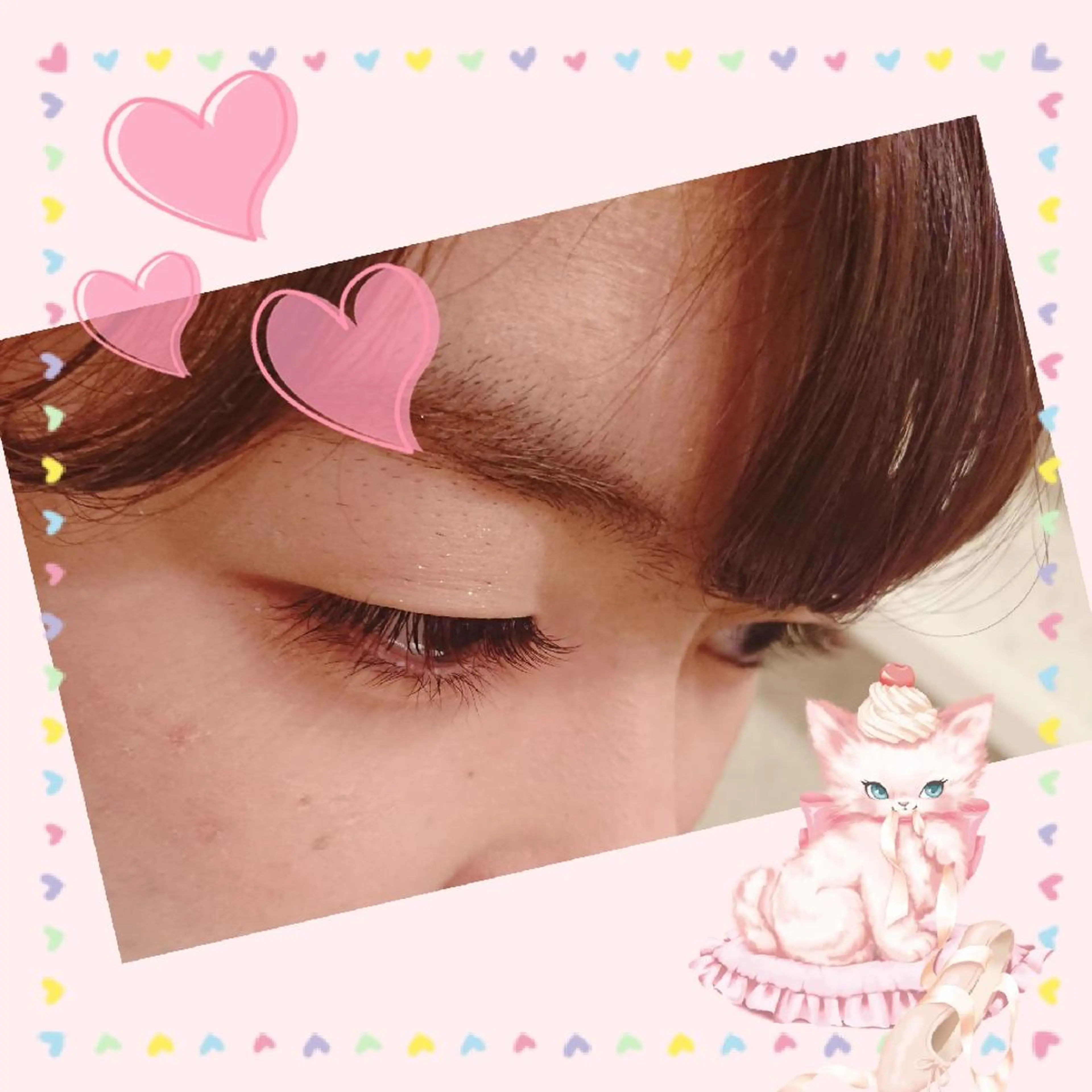 マツエク・マツパ カラーマツエク 成人式 目尻長め セーブル SIESTA Yuumiのマツエク・マツパデザイン