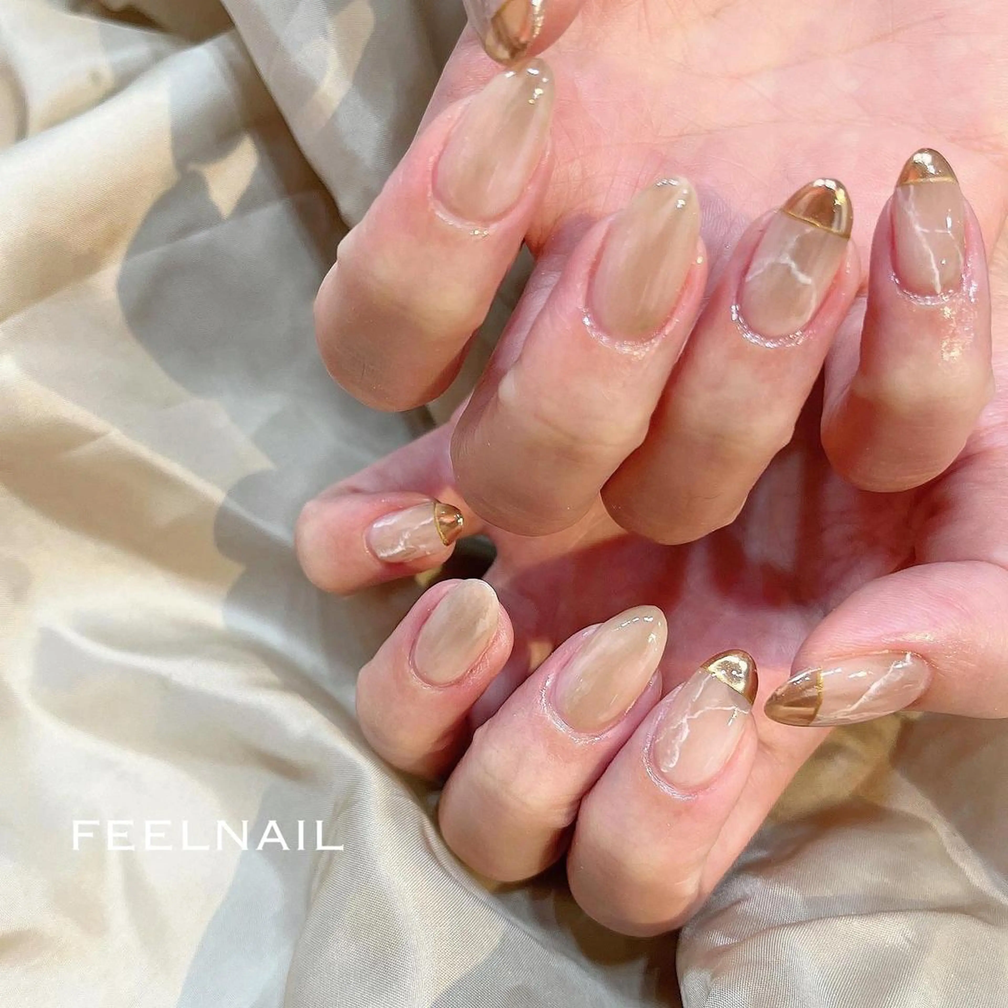 ネイル 大理石ネイル(マーブル) 近藤 あみのネイルデザイン