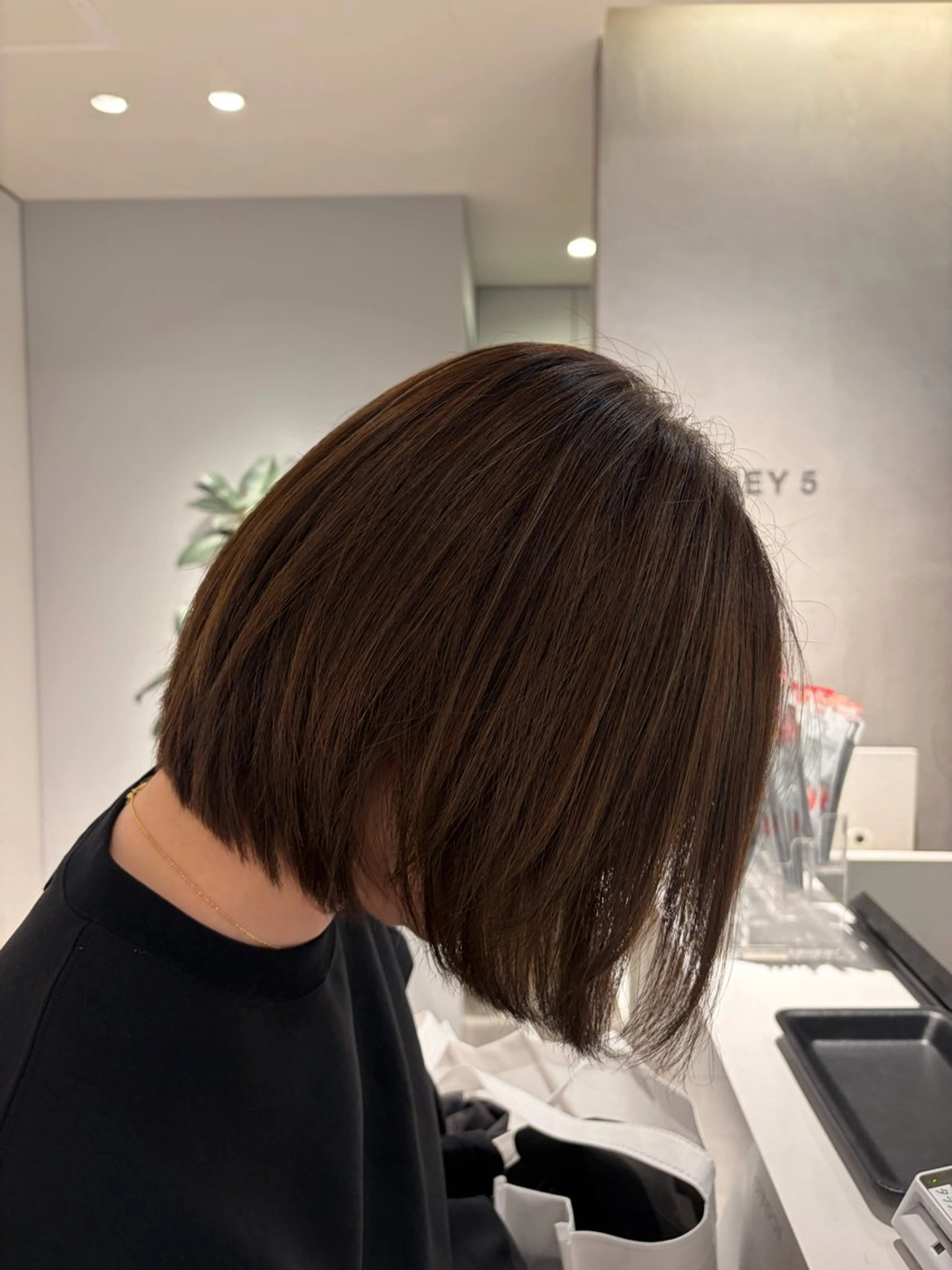 カラー ベージュカラー オリーブベージュ 吉田 なづなのヘアスタイル