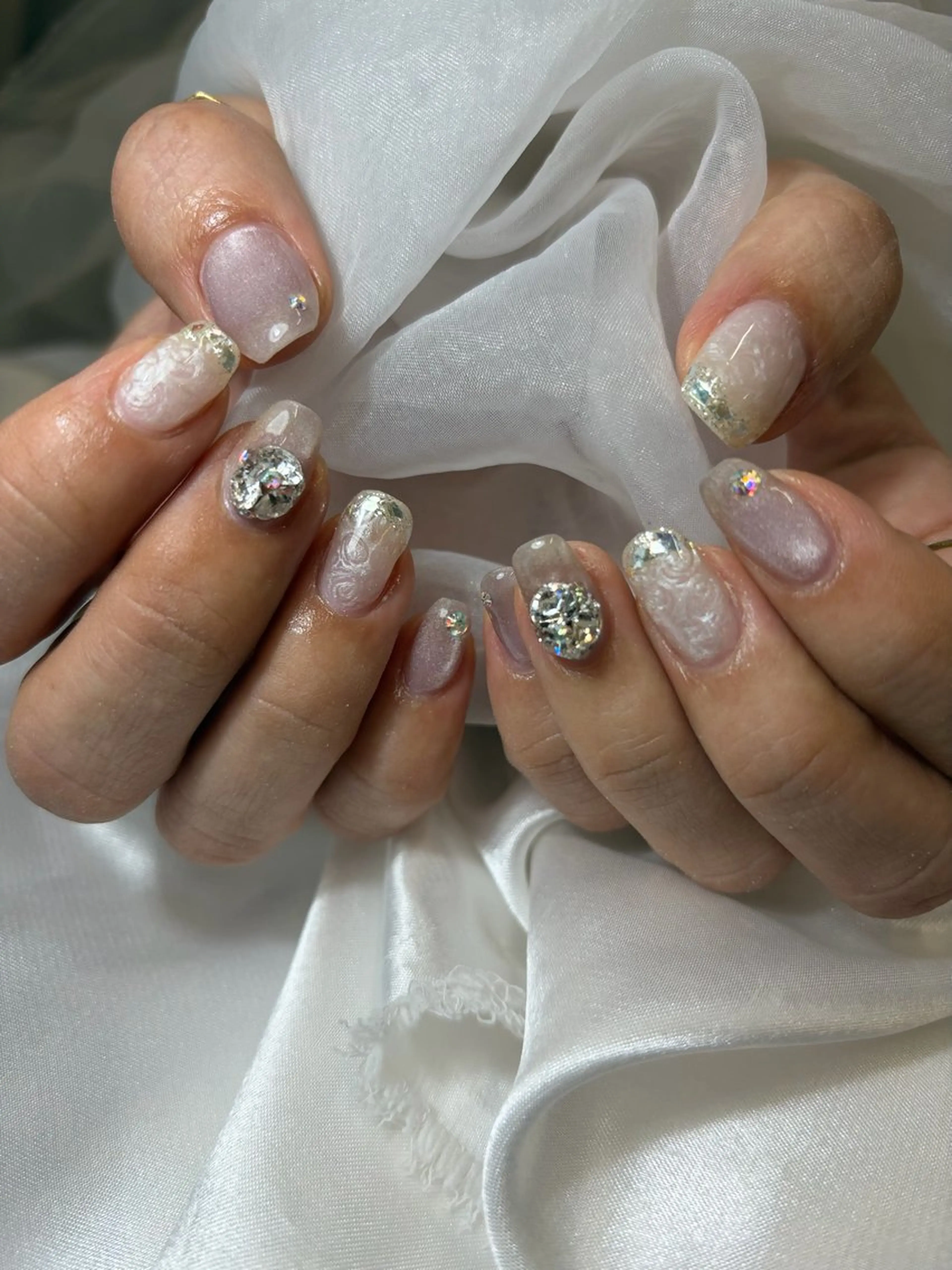 ネイル マグネットネイル Nail salon Plume所属・Plume Rio 松尾大社すぐのネイルデザイン