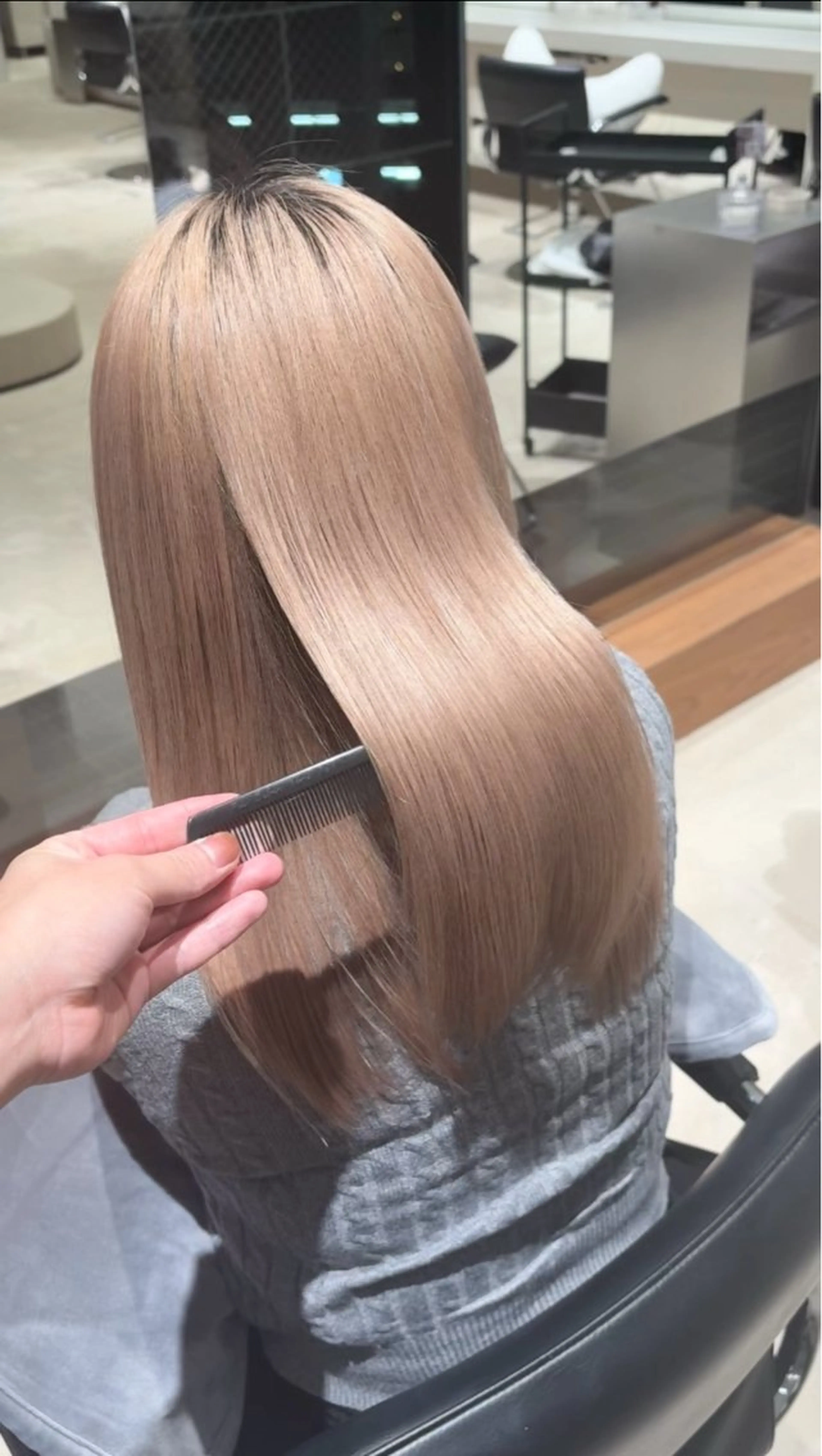 ロング ヘアカラー 縮毛矯正 トリートメント 縮毛矯正/髪質改善/ HARUのヘアスタイル