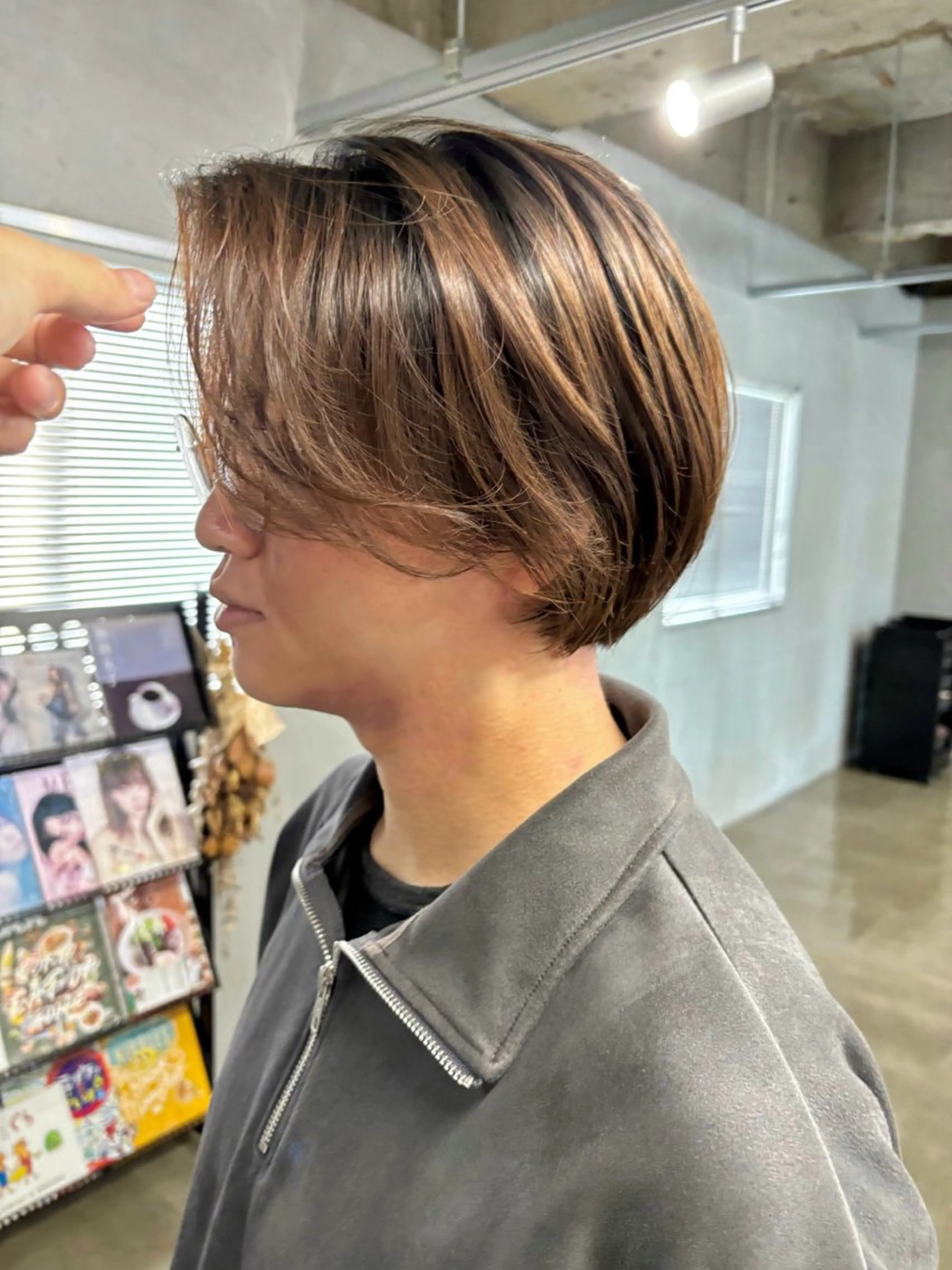 ショート カラー パーマ メンズ カット パーマ メンズ/ダブルカラー /パーマ/来栖慧💈のヘアスタイル