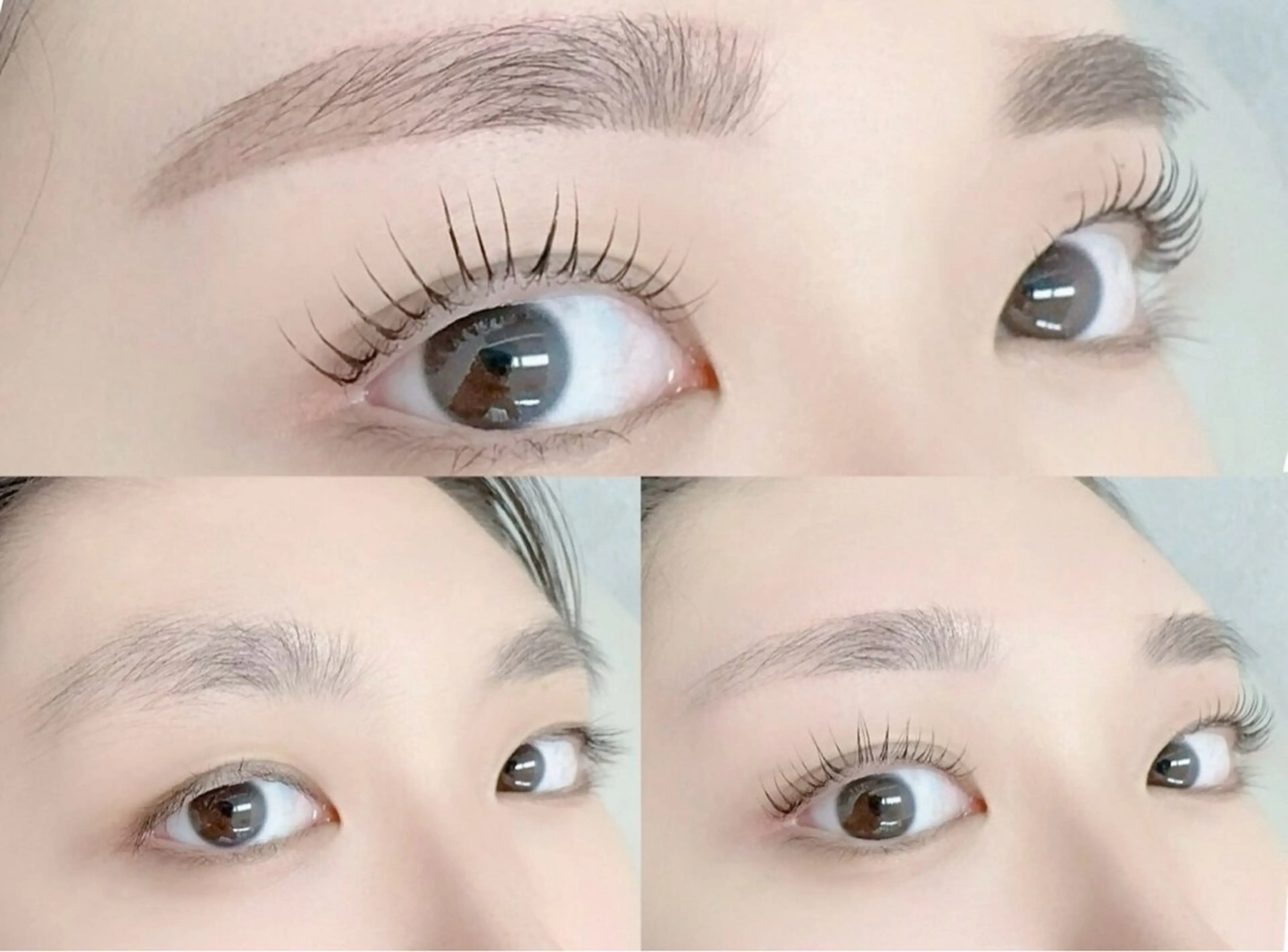 マツエク・マツパ バインドロック 束感まつ毛 フラットラッシュ ナチュラル パリジェンヌラッシュリフト YK 美学院のネイルデザイン