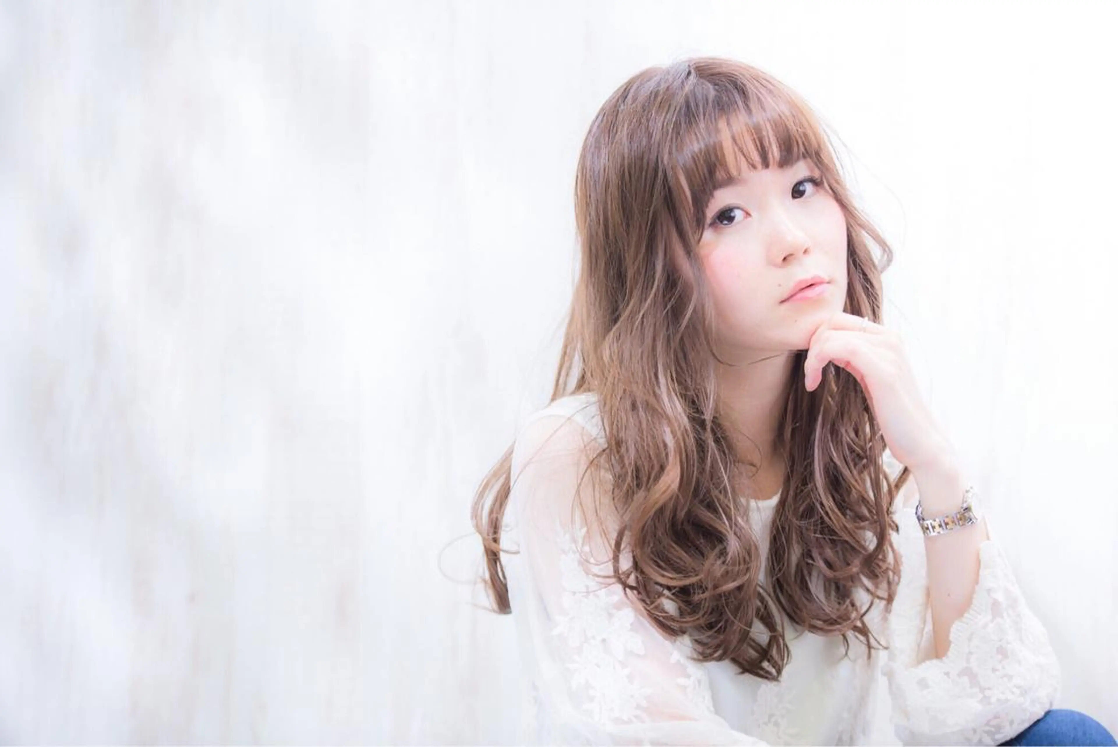 ロング カラー ベージュカラー 透明感カラー グレージュ lamie by melt 吉祥寺 【ラミエ バイ メルト】所属・【ミニモ公認】*似合 わせ職人*滝田拳史のヘアスタイル