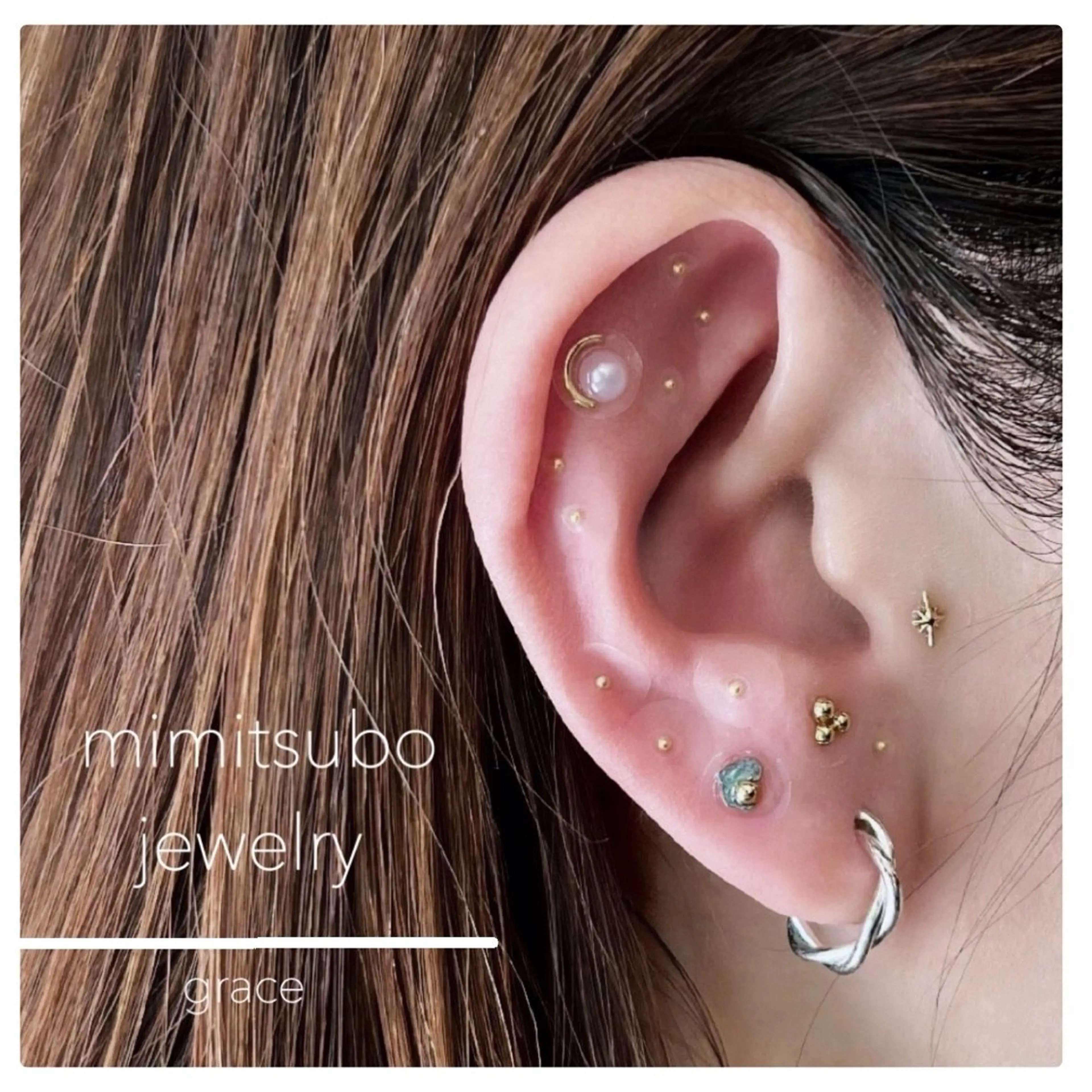 〻耳つぼジュエリー〻 両耳20コまで✴︎EJA耳つぼジュエリー協会認定サロンの写真