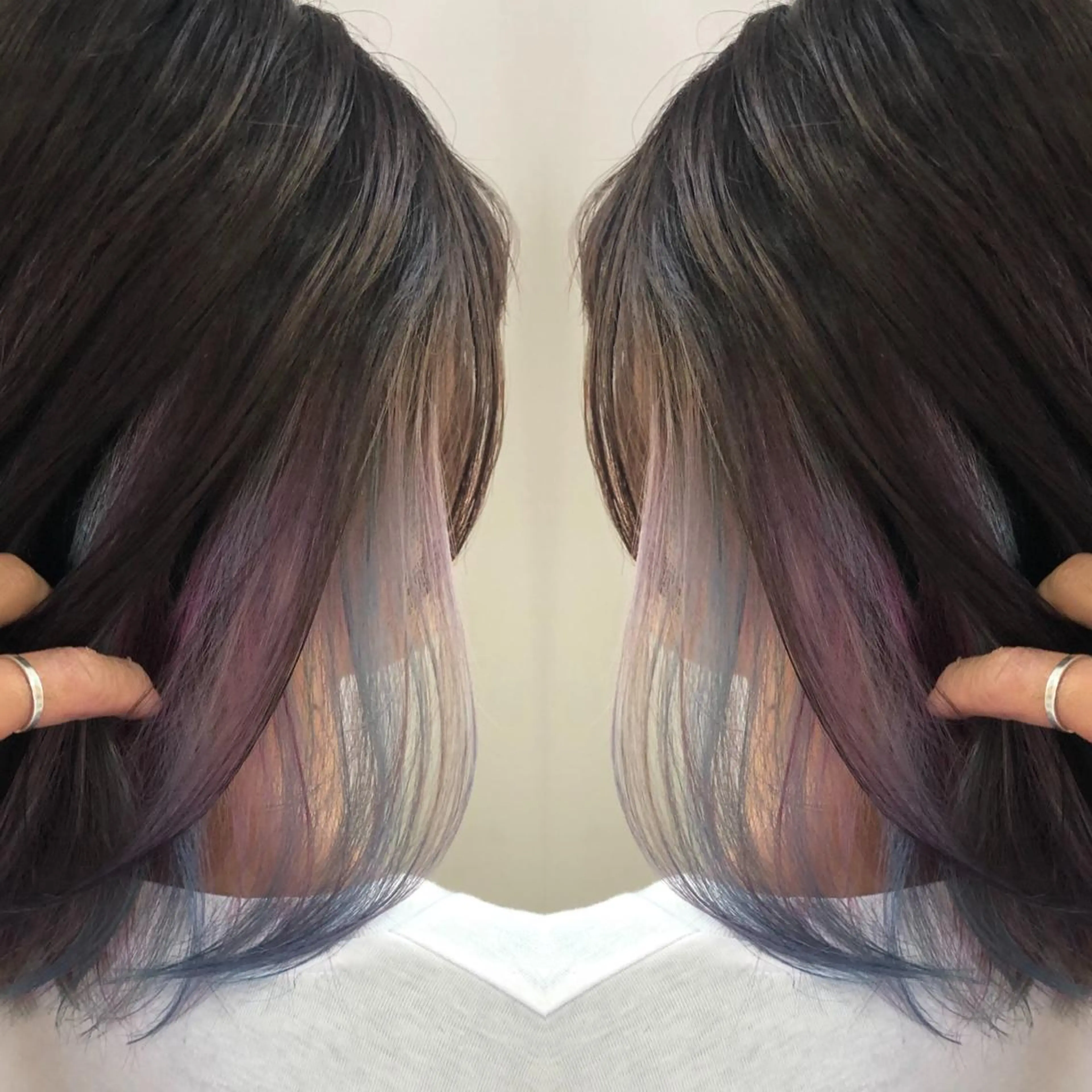 ミディアム カラー ブリーチカラー🌈 石垣翔太のヘアスタイル