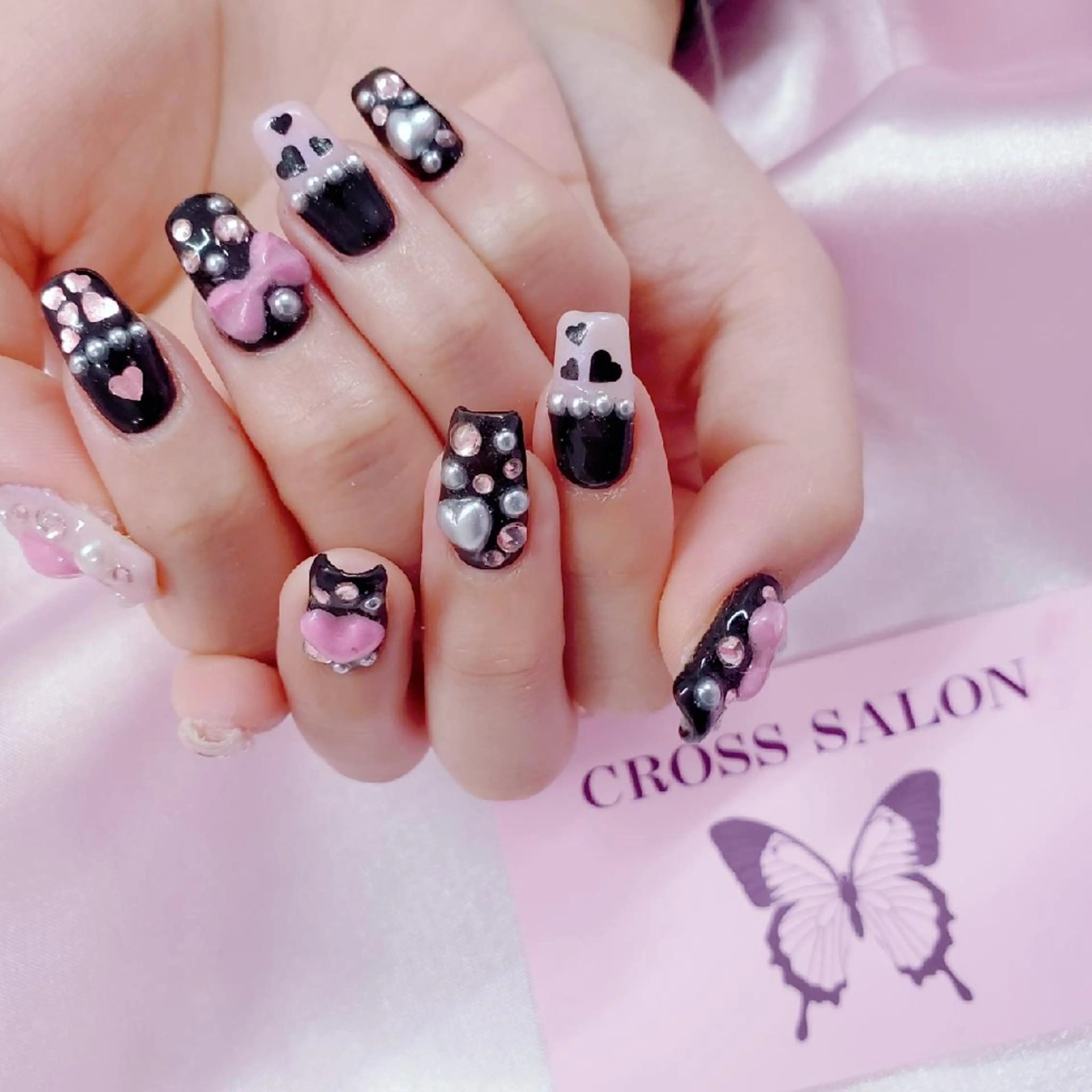 ネイル 長さ出し 氷ネイル・うるうるネイル 韓国ネイル ネイルチップ CROSS SALON/Lazy所属・CROSS  クロス　のネイルデザイン