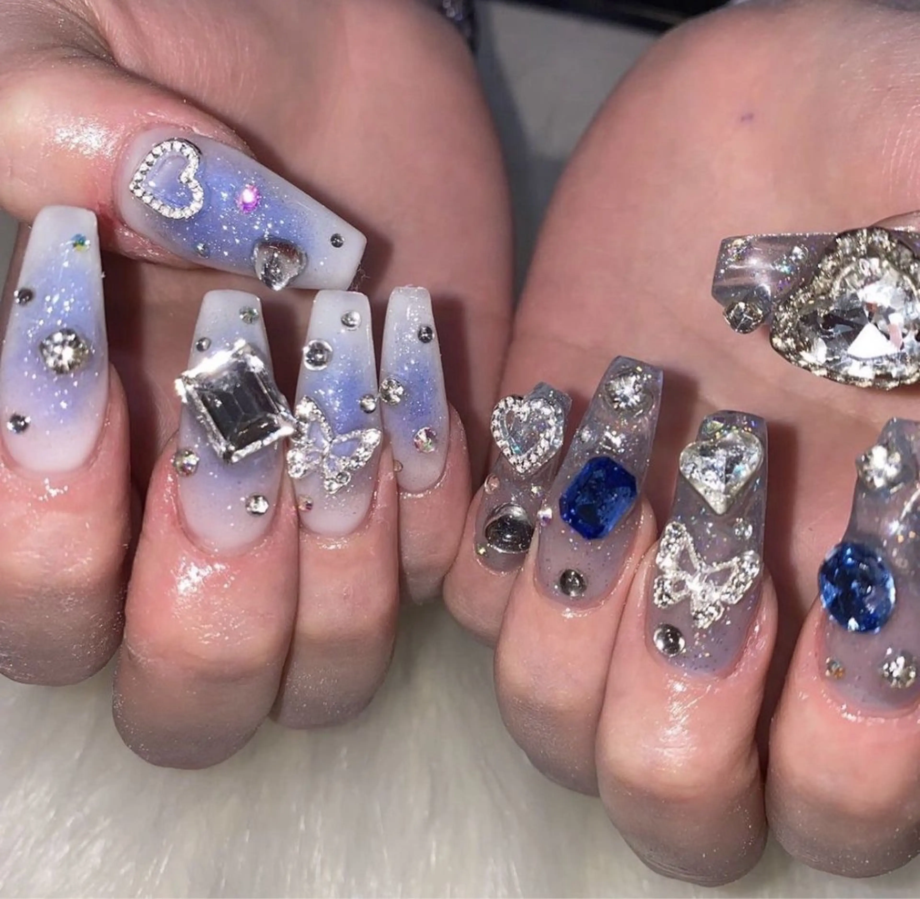 ネイル ハロウィン マグネットネイル ミラーネイル ピンク ネイルチップ Lee Nailsのネイルデザイン