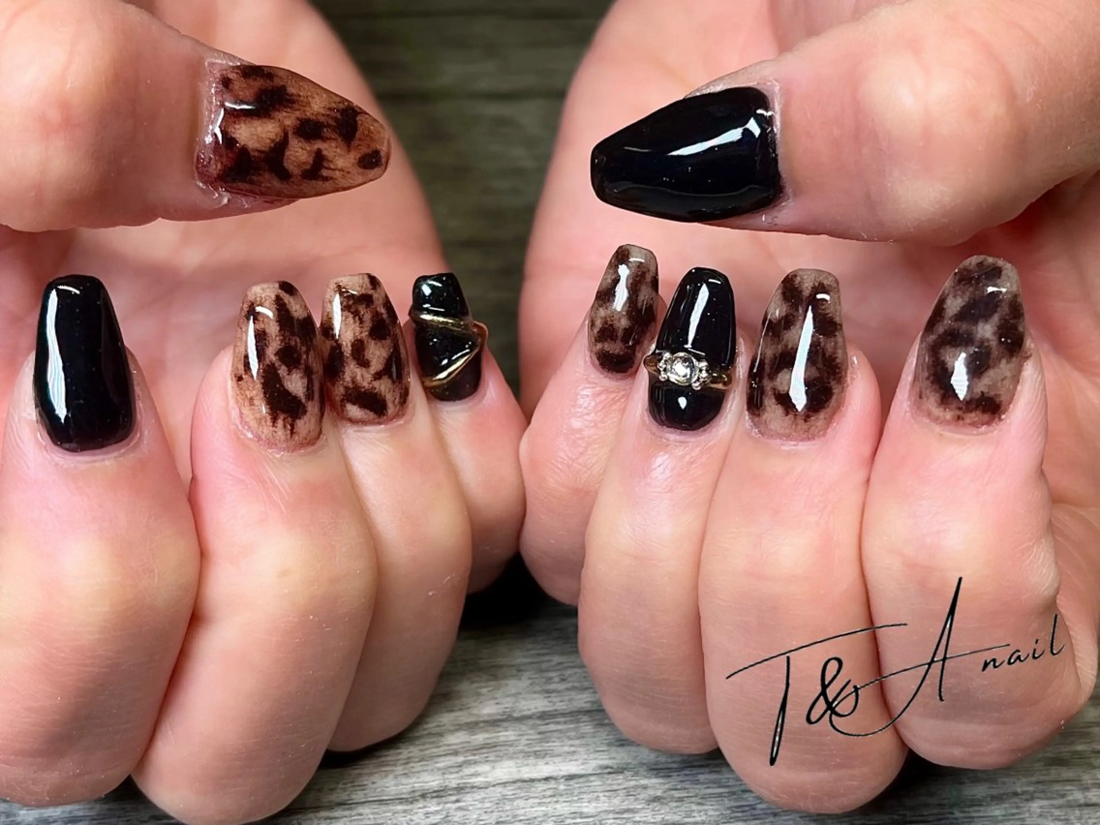 ネイル 長さ出し ジェルネイル スカルプネイル 冬ネイル ハンドネイル T&A nailのネイルデザイン