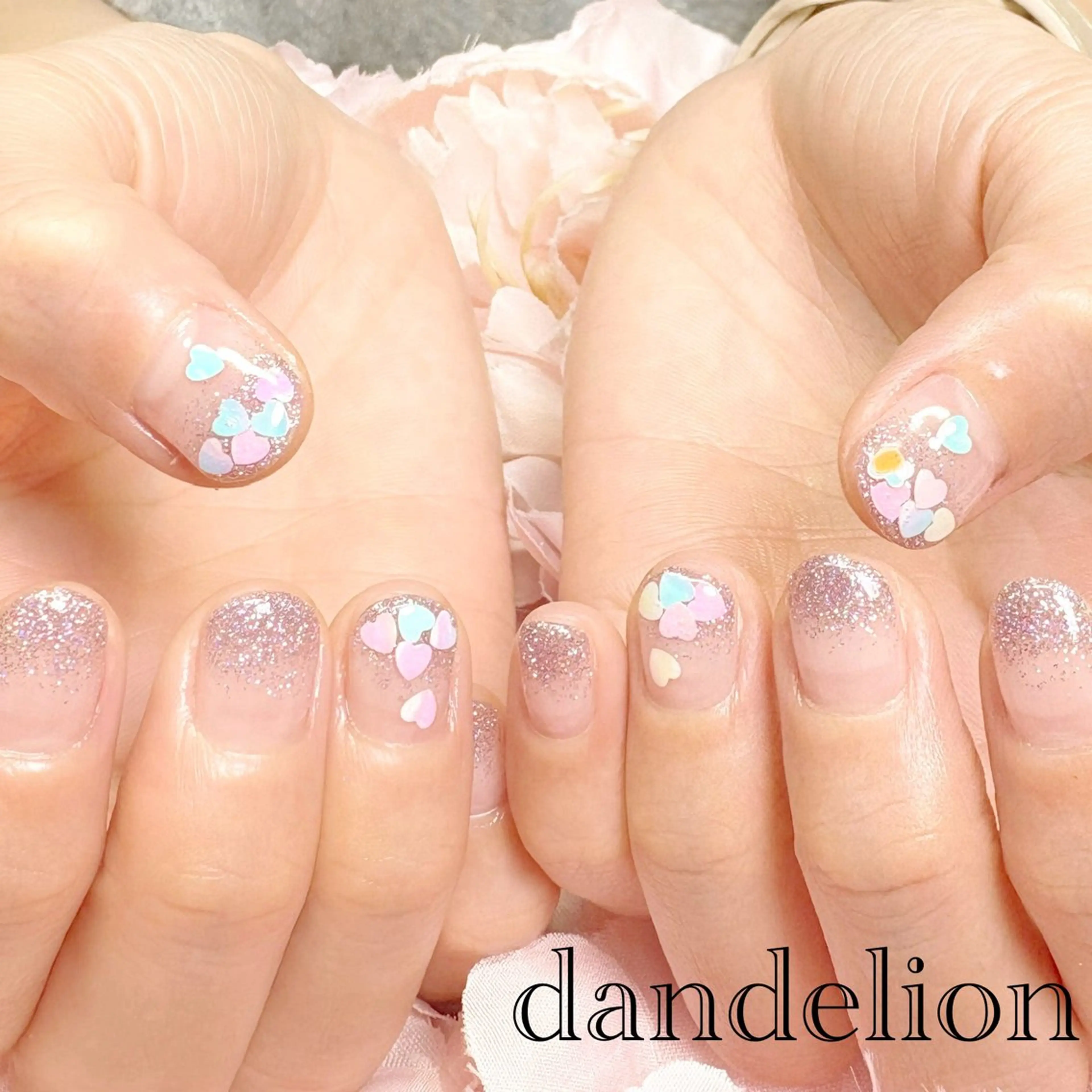 ネイル ハンドネイル ハンドケア dandelion ダンデライオンのネイルデザイン