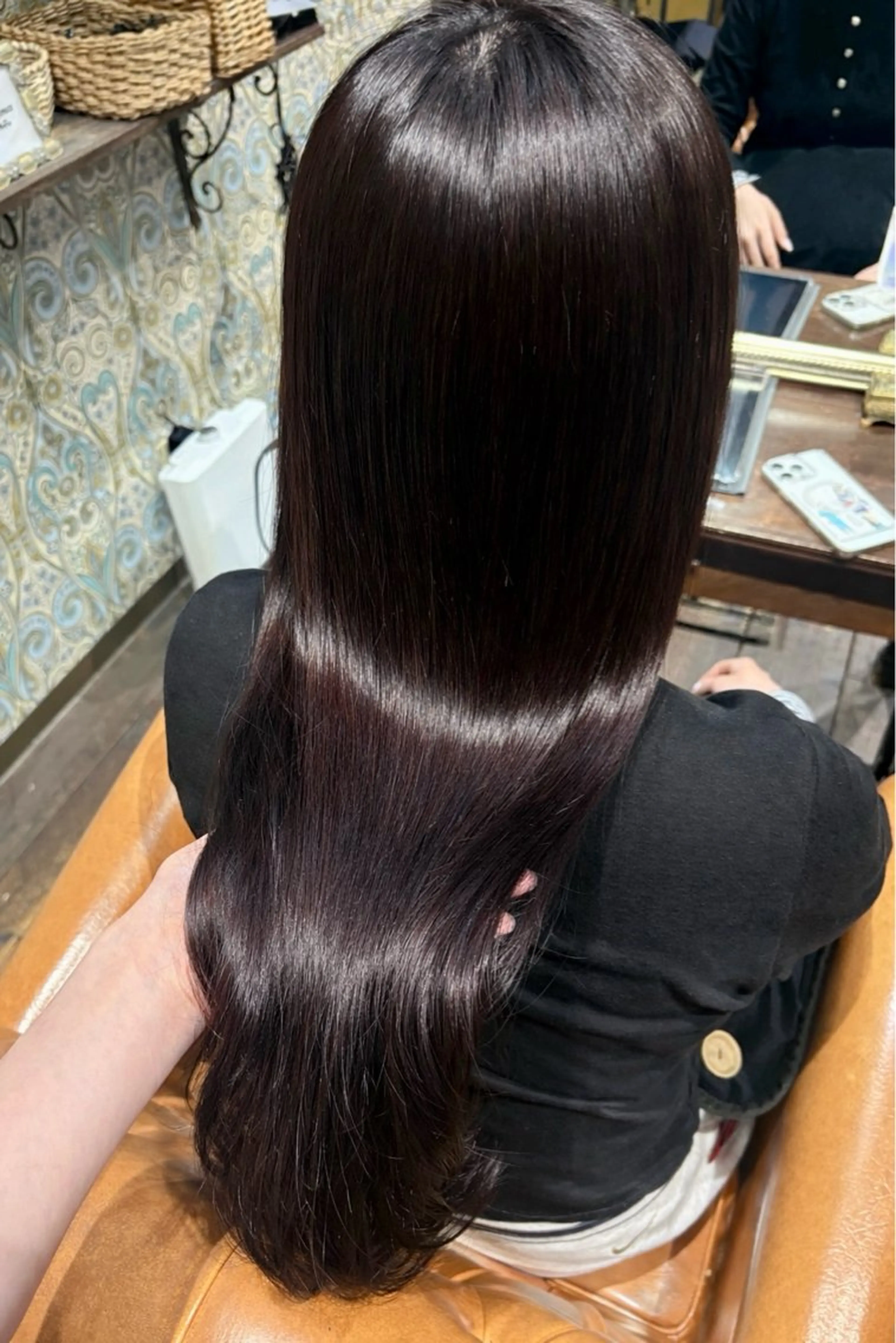 セミロング カラー ブラウンカラー ピンクカラー ピンクブラウン カット ヘアカラー トリートメント なぎさ 🎀  / 透明感カラー/心斎橋のヘアスタイル