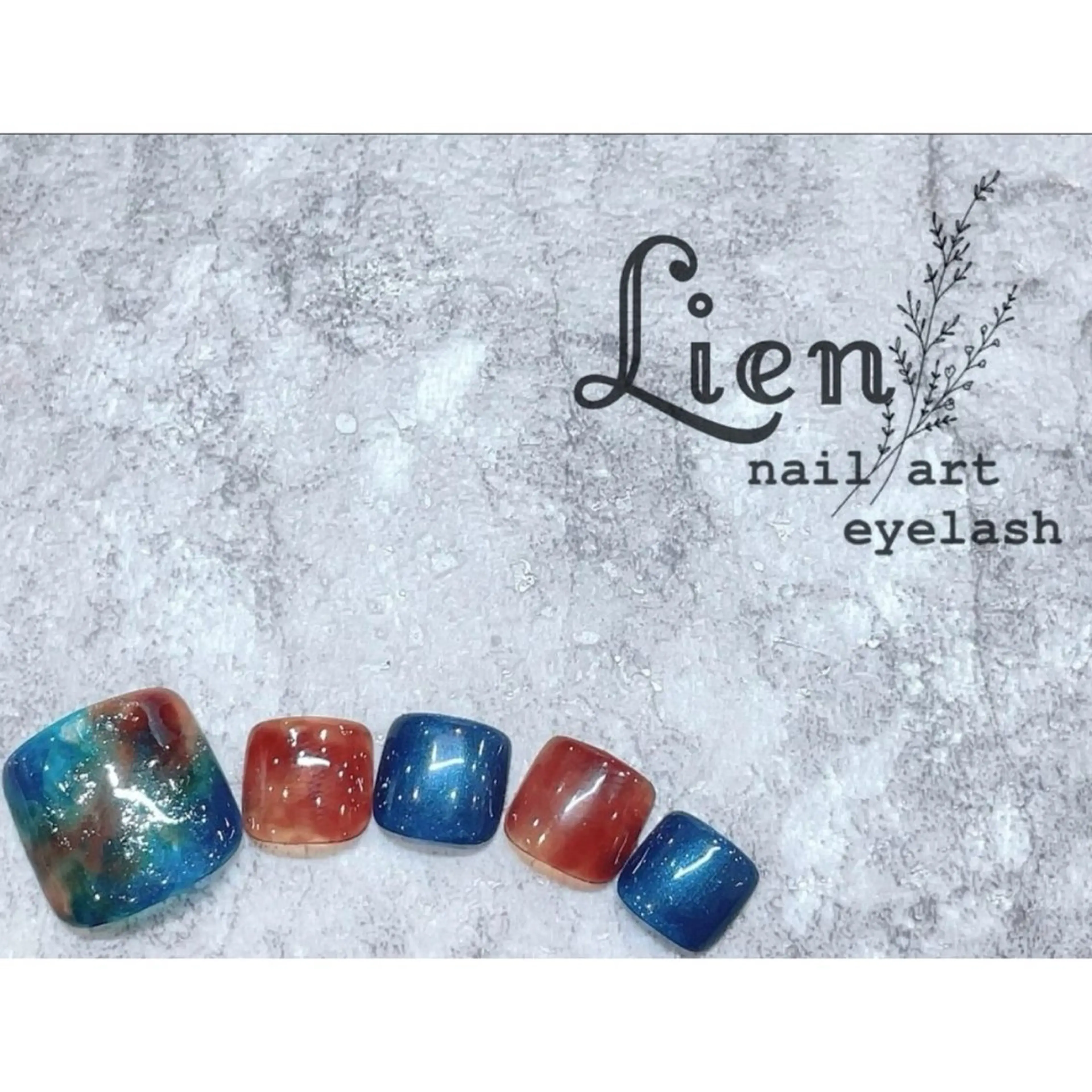 ネイル シンプルネイル nail and eyelash salon Lien 川崎店所属・Lien 川崎店のネイルデザイン