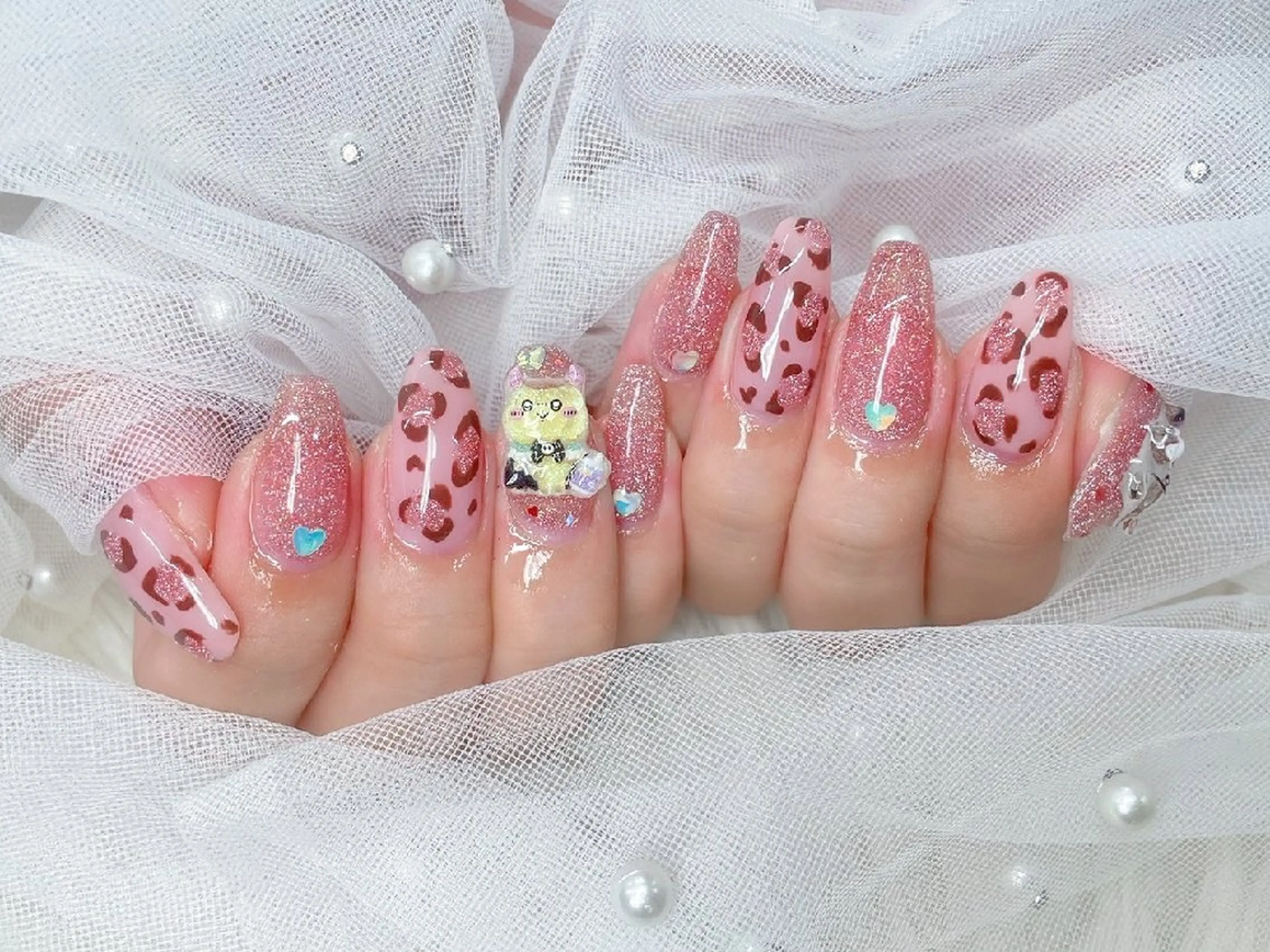 ネイル チークネイル 長さ出し フラッシュネイル フレンチネイル ジェルネイル Chouette Nailのネイルデザイン