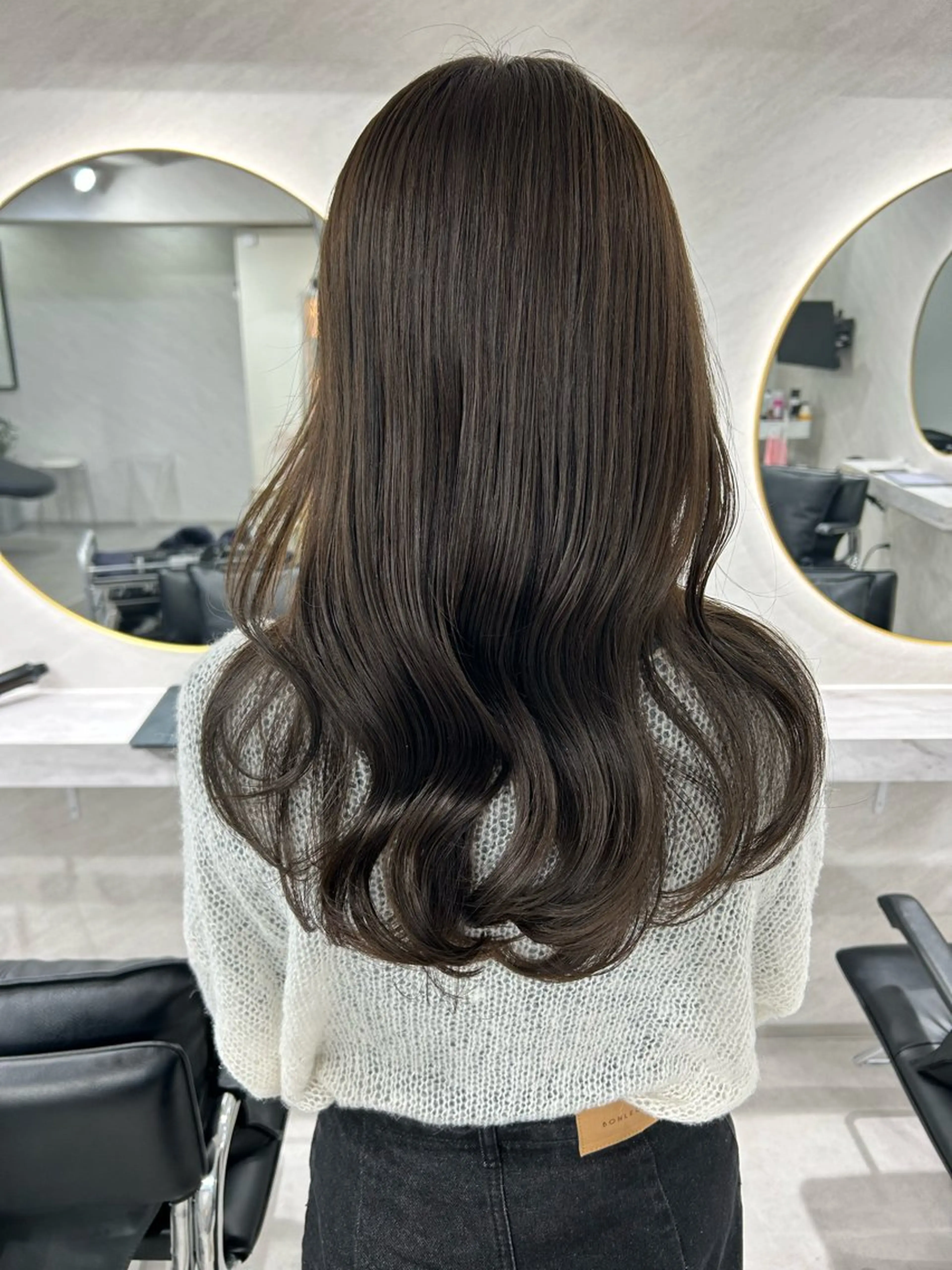 ロング カラー カット ヘアカラー トリートメント 髪質改善will hairdesignのヘアスタイル