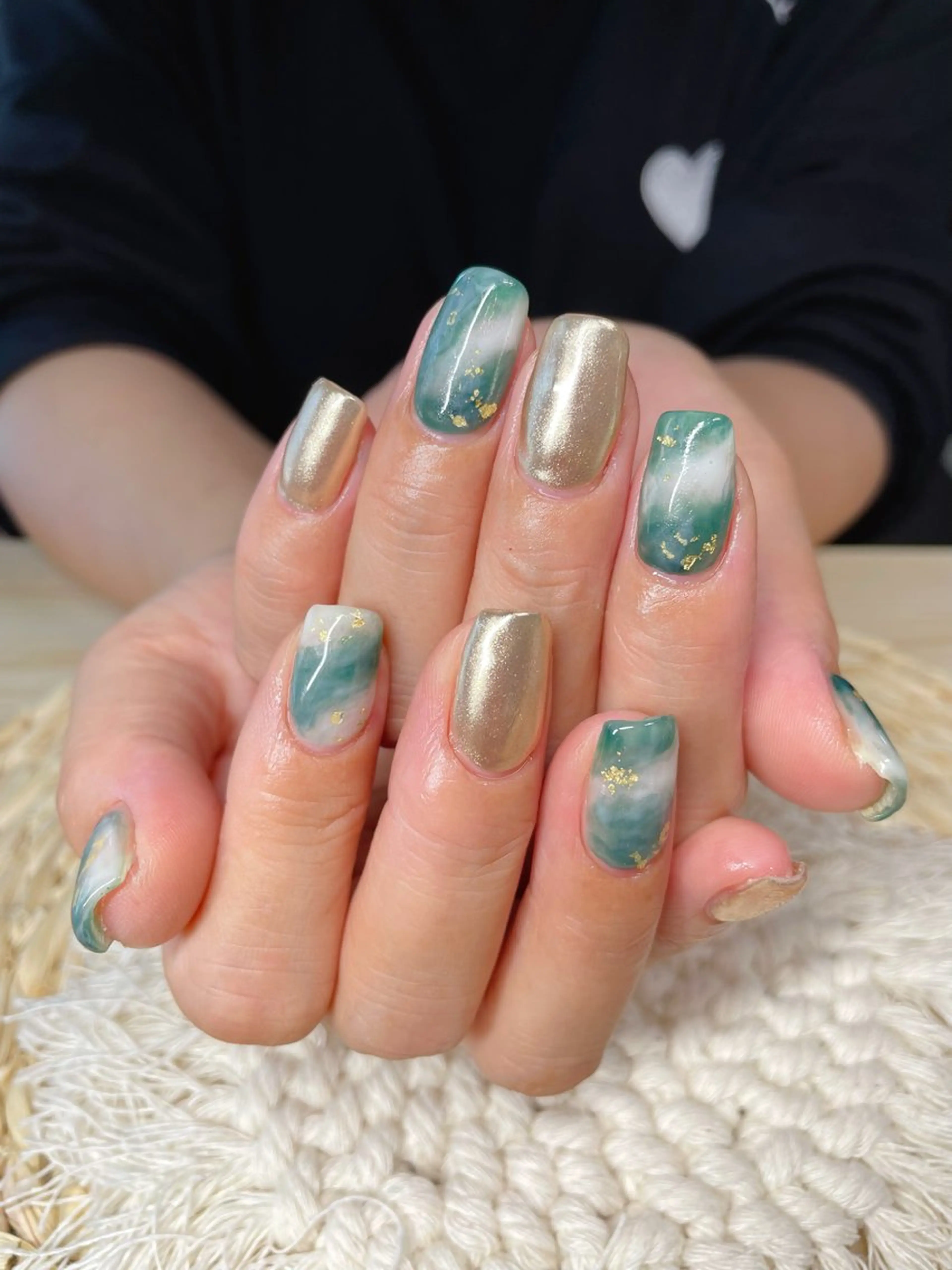 ネイル アートネイル ミラーネイル ニュアンスネイル Orchid Nailのネイルデザイン