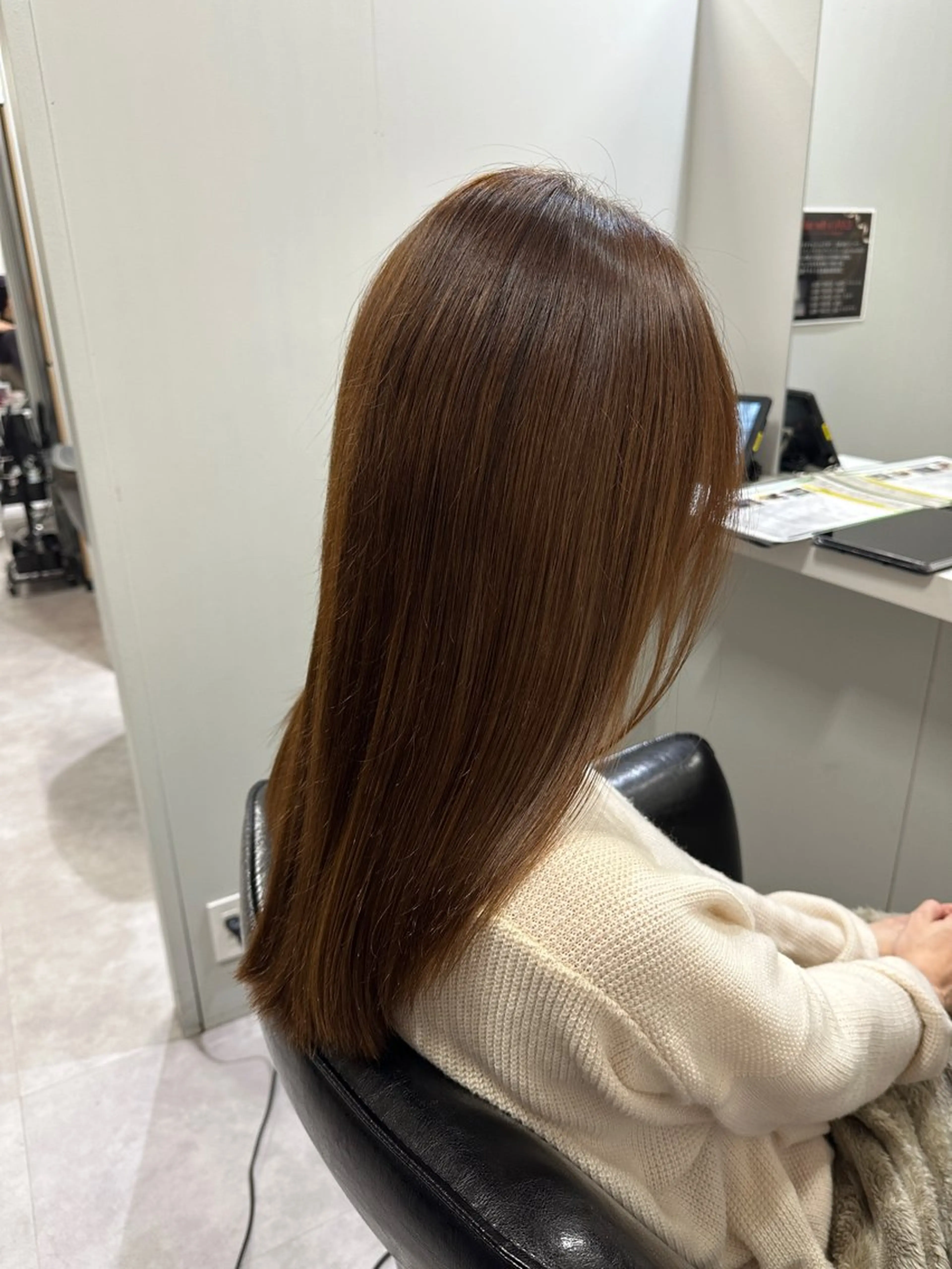 セミロング 髪質改善 ハイライト/ ブリーチ😈小倉😈のヘアスタイル