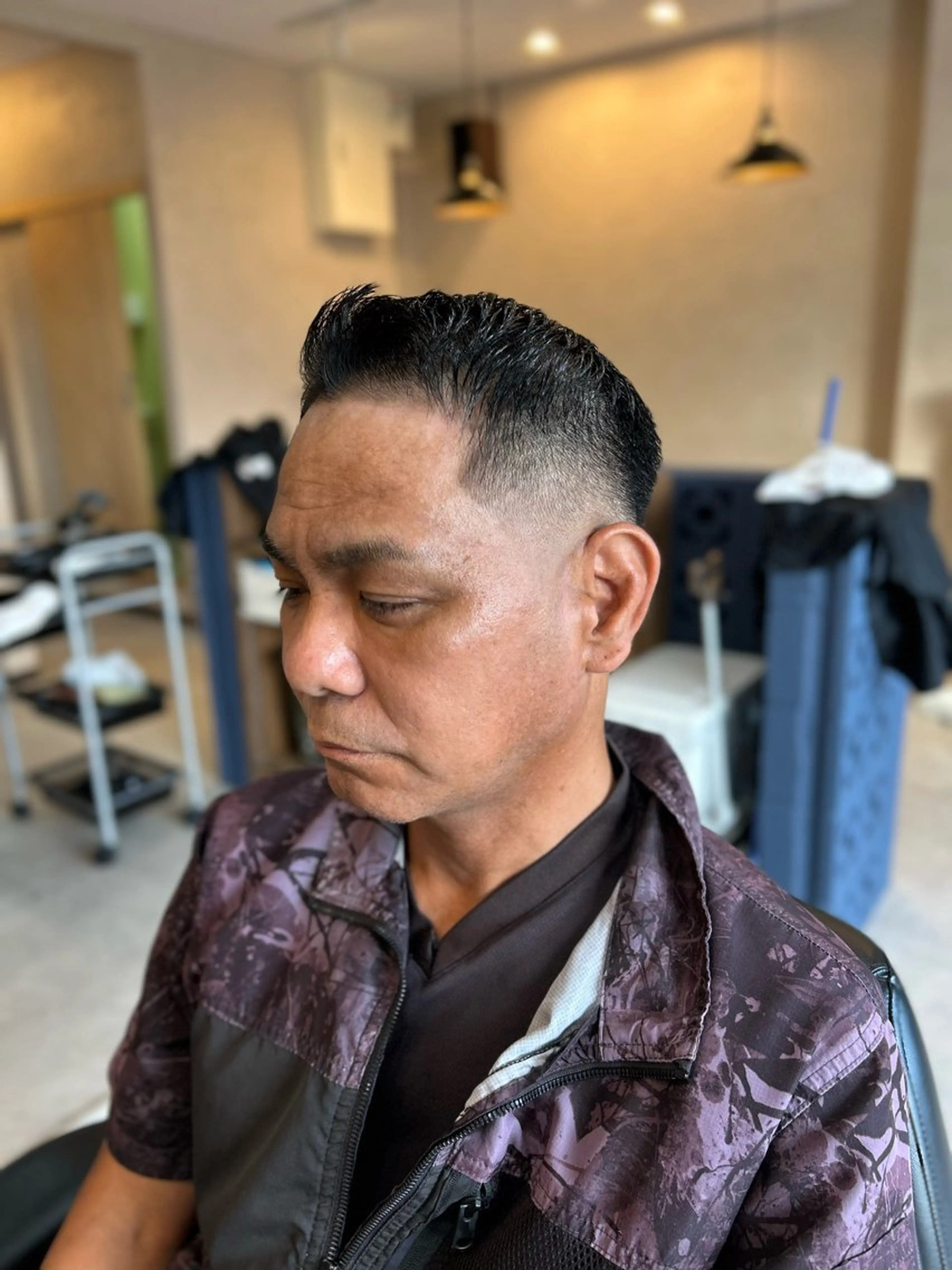 ショート メンズ フェードカット スキンフェード THEBARBER TEN所属・伊禮 海凪のヘアスタイル