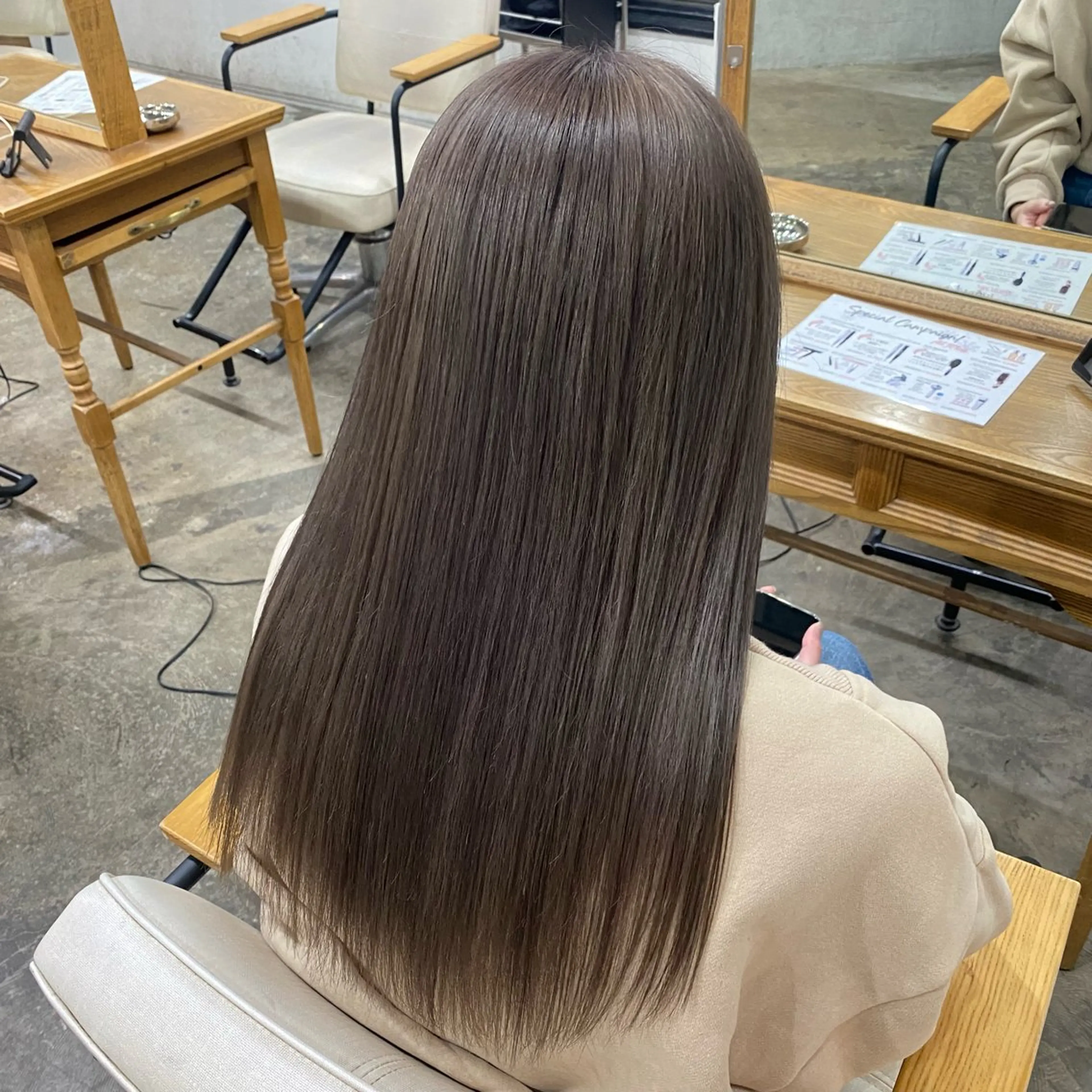 カラー ヘアカラー トリートメント 透明感ワンカラー梅田 ダブルカラー/川上のヘアスタイル