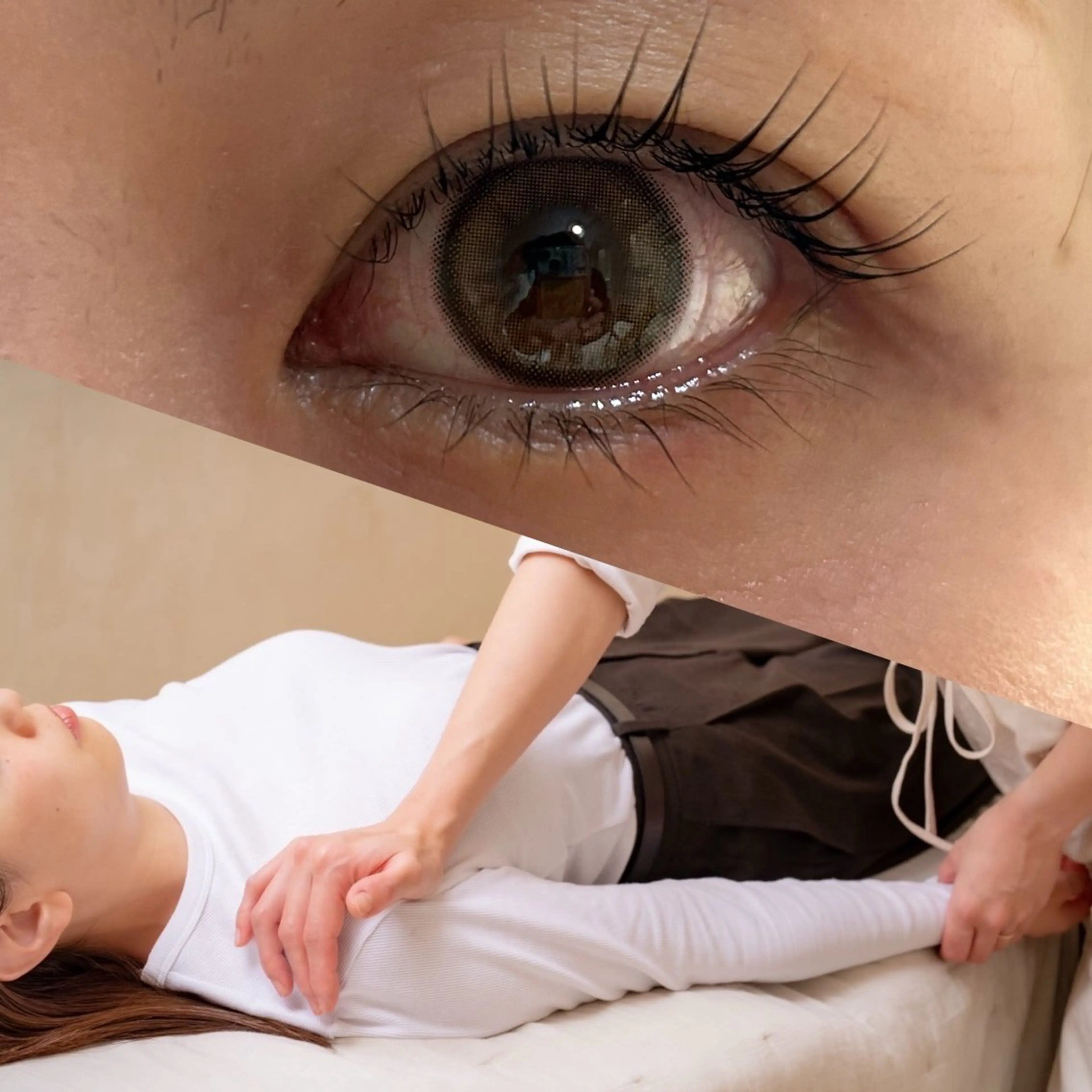 ラッシュリフト+鎖骨​〜​腕肩マッサージ15分の写真