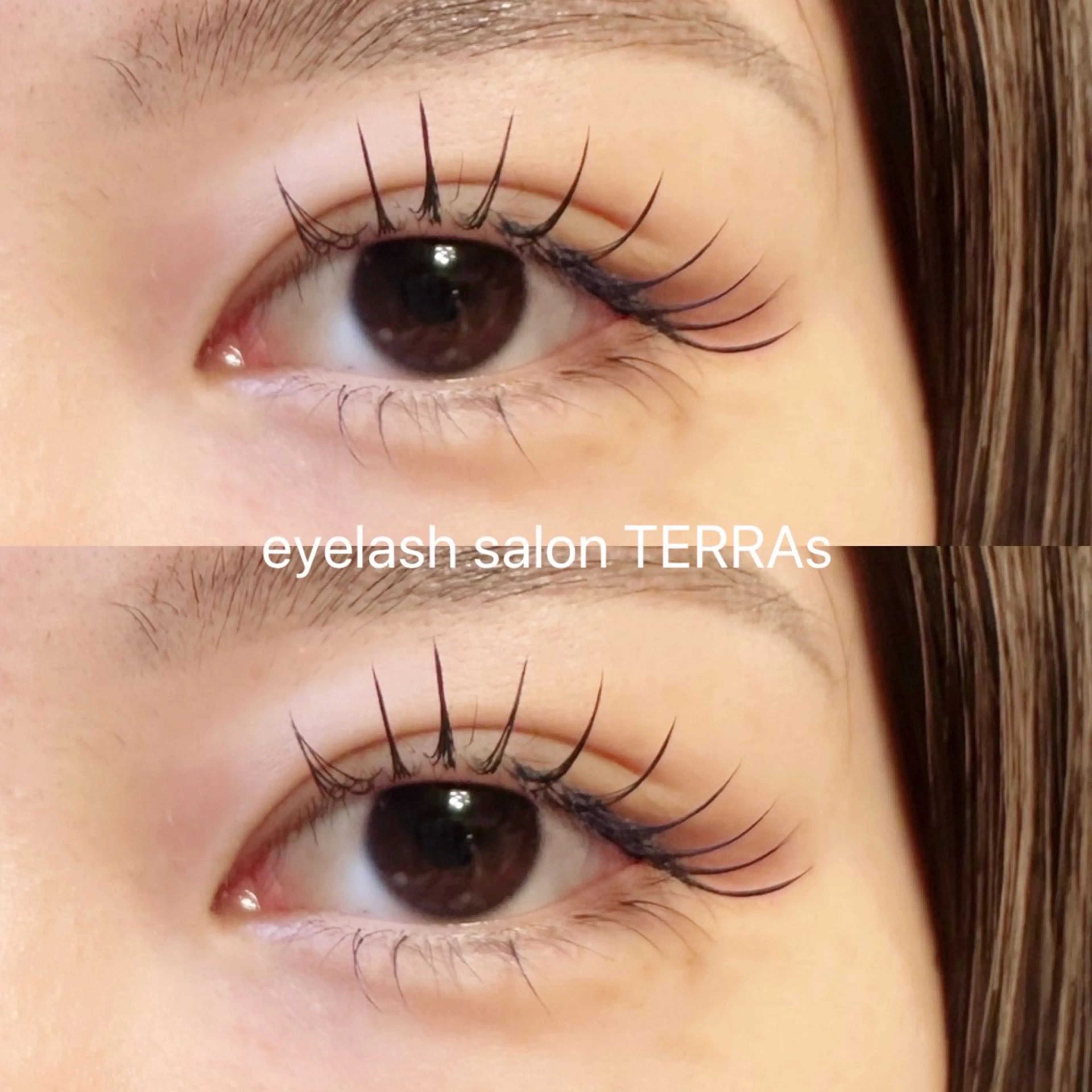 マツエク・マツパ Cカール フラットラッシュ TERRAs 蕨 / hitomi🐰のマツエク・マツパデザイン