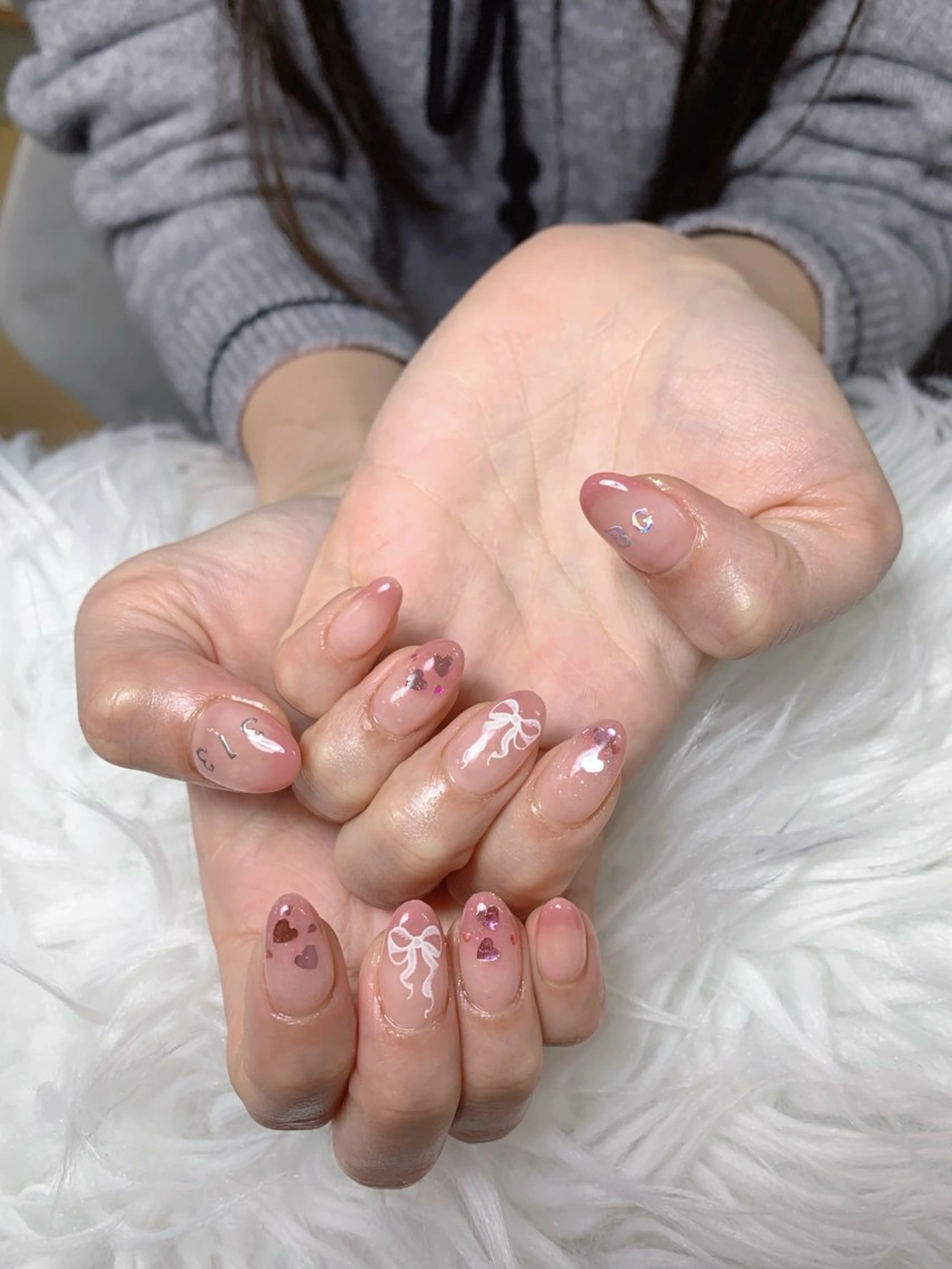 ネイル アートネイル ジェルネイル マグネットネイル ニュアンスネイル シンプルネイル ハンドネイル Ryunail所属・Ryu Nail NekoChanのネイルデザイン