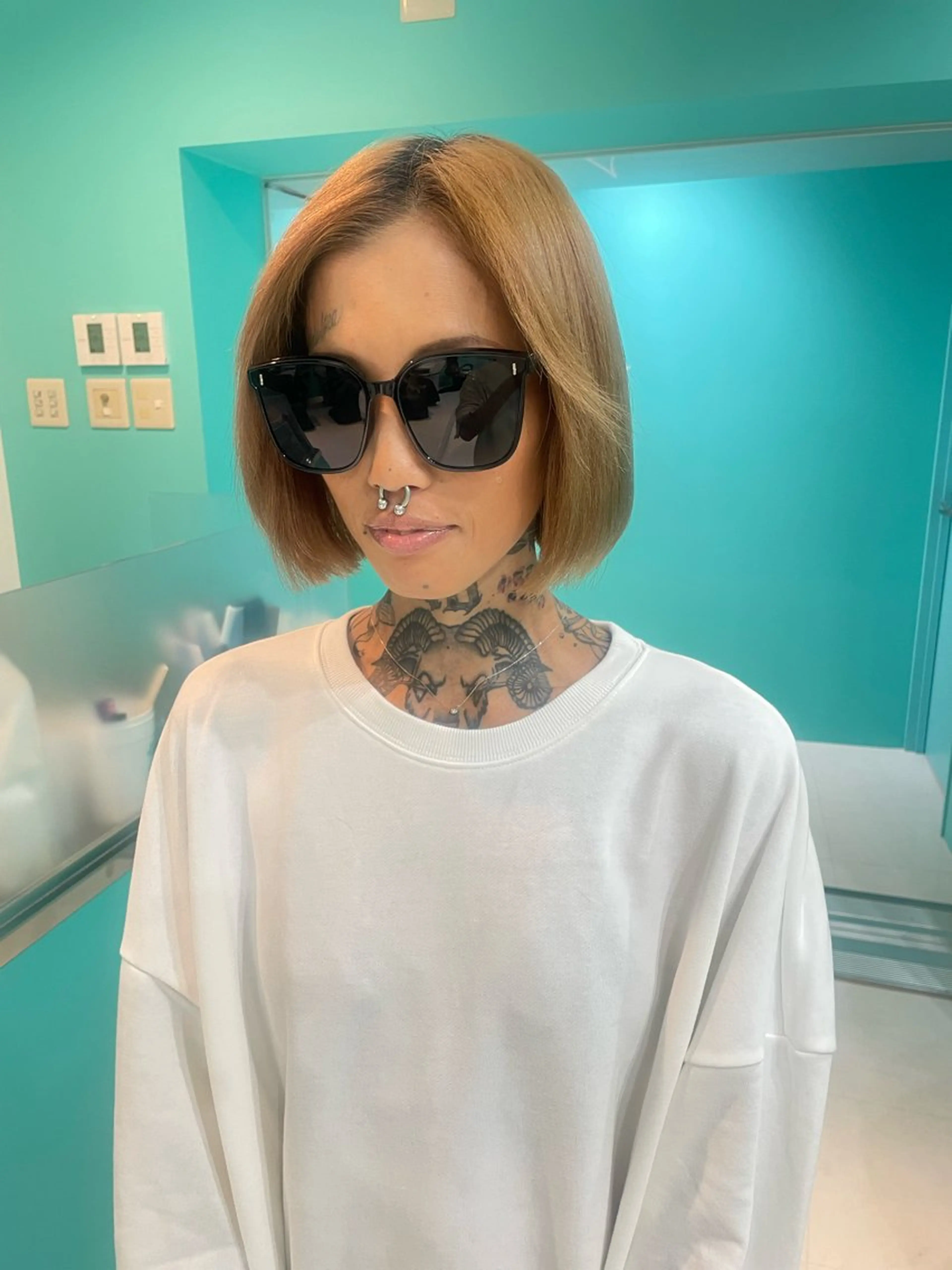 ショート カラー ブリーチ ダブルカラー ボブ カット ヘアカラー 🫧ショート/ボブ 池袋西口・泡渕✂️のヘアスタイル