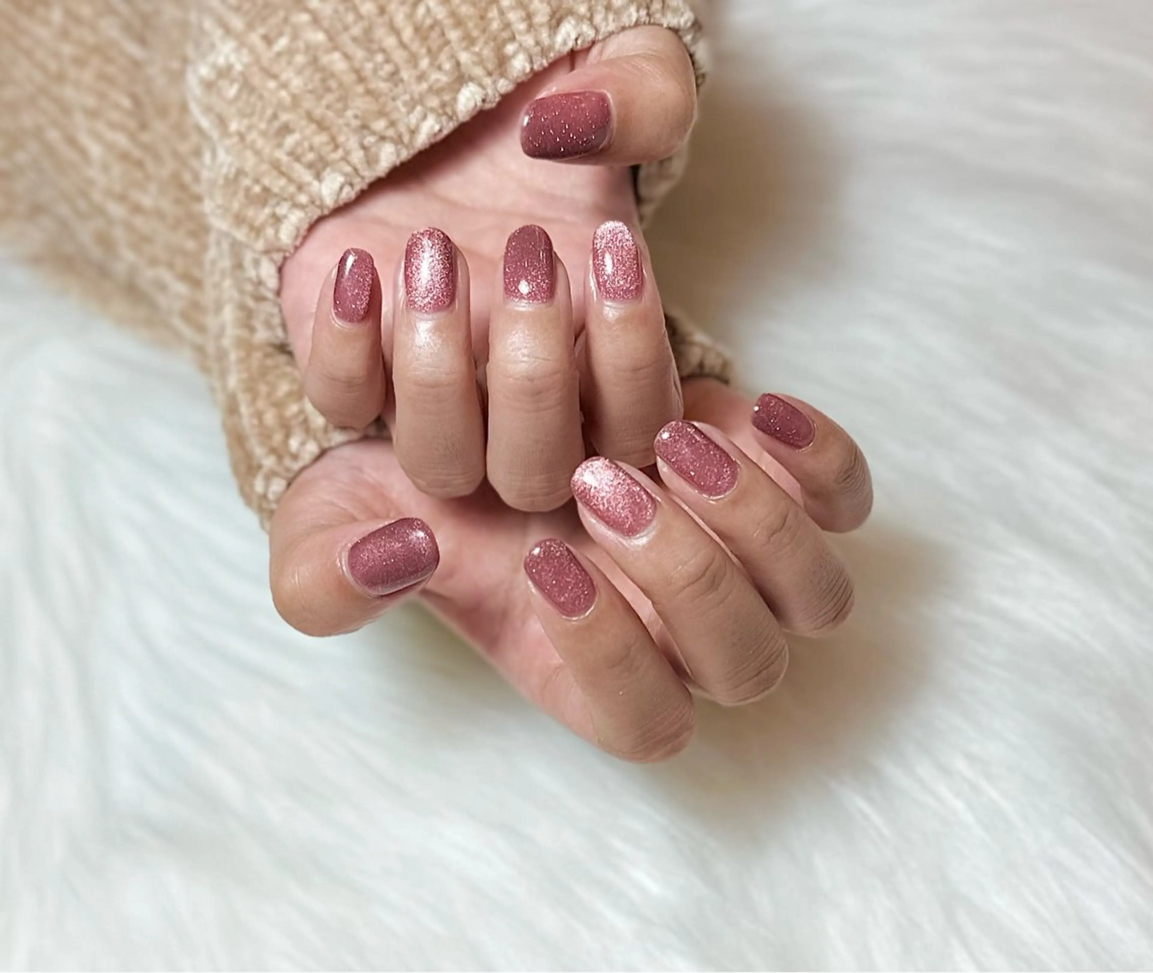 ネイル フラッシュネイル ジェルネイル キラキラネイル ラメ(グリッター) マグネットネイル m_nail所属・O Mayaのネイルデザイン