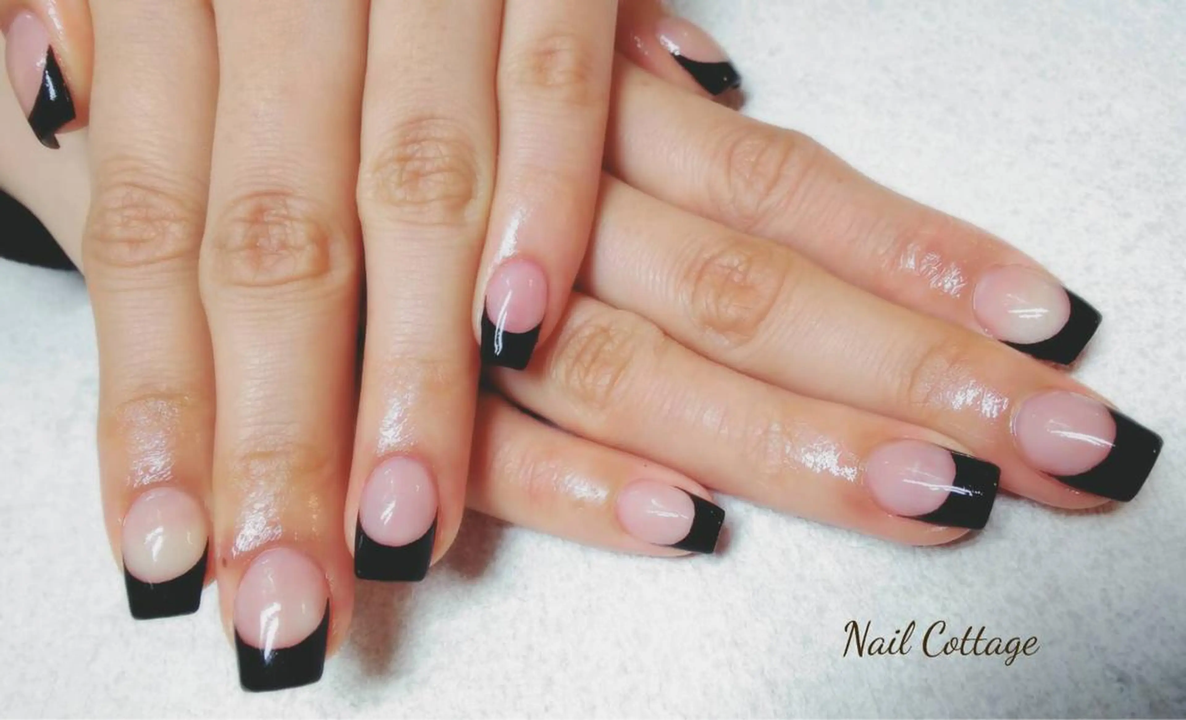 ネイル フレンチネイル スカルプネイル スクエアネイル Nail cottageのネイルデザイン