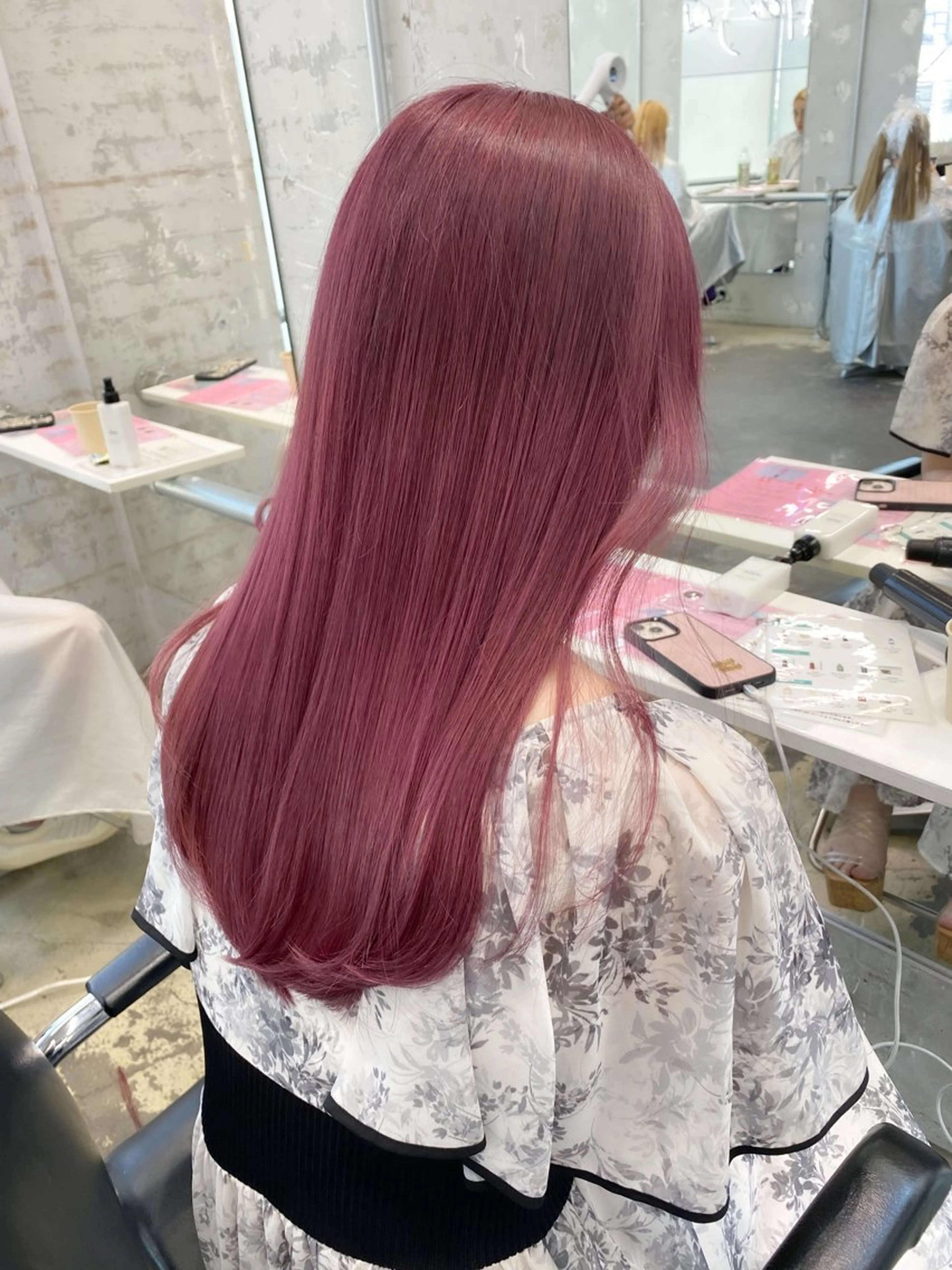 ロング カラー ヘアアレンジ 💗💗韓国レイヤー yu-ki💗💗のヘアスタイル