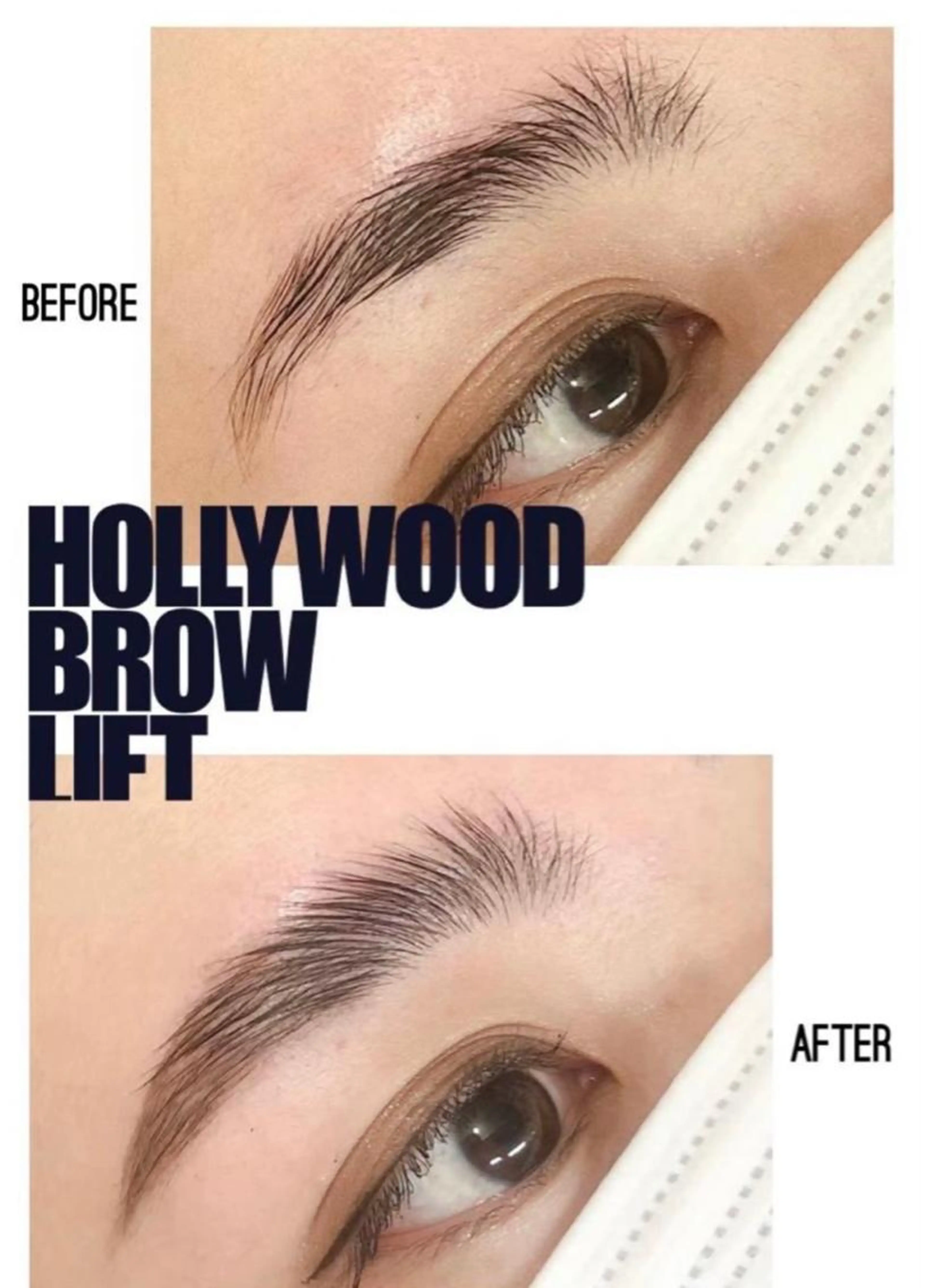 話題のHBL🎶ハリウッドアイブロウ🪩（眉パーマ＆WAX脱毛）6600円✨アイブロウWAXのみも◎→3850円✨の写真